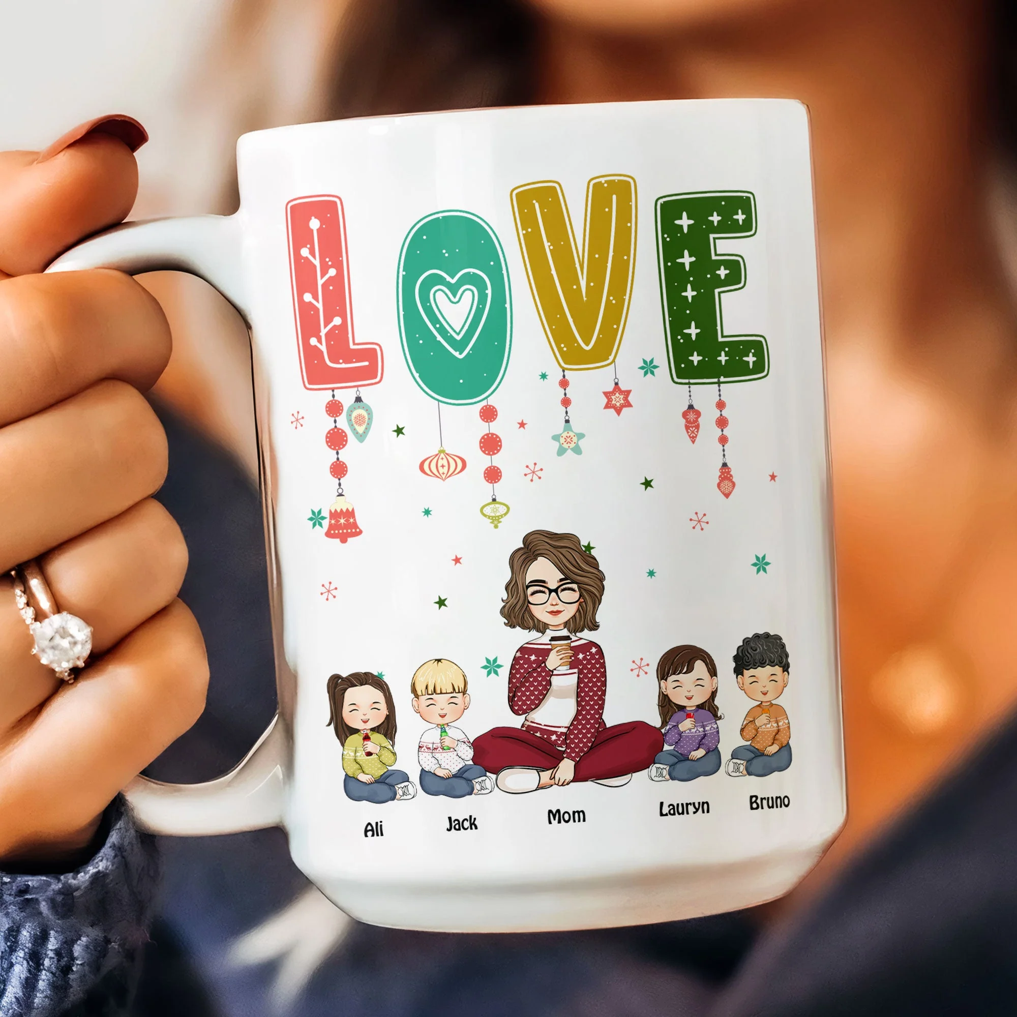 Love Mom - Personalized Mug - Image 8