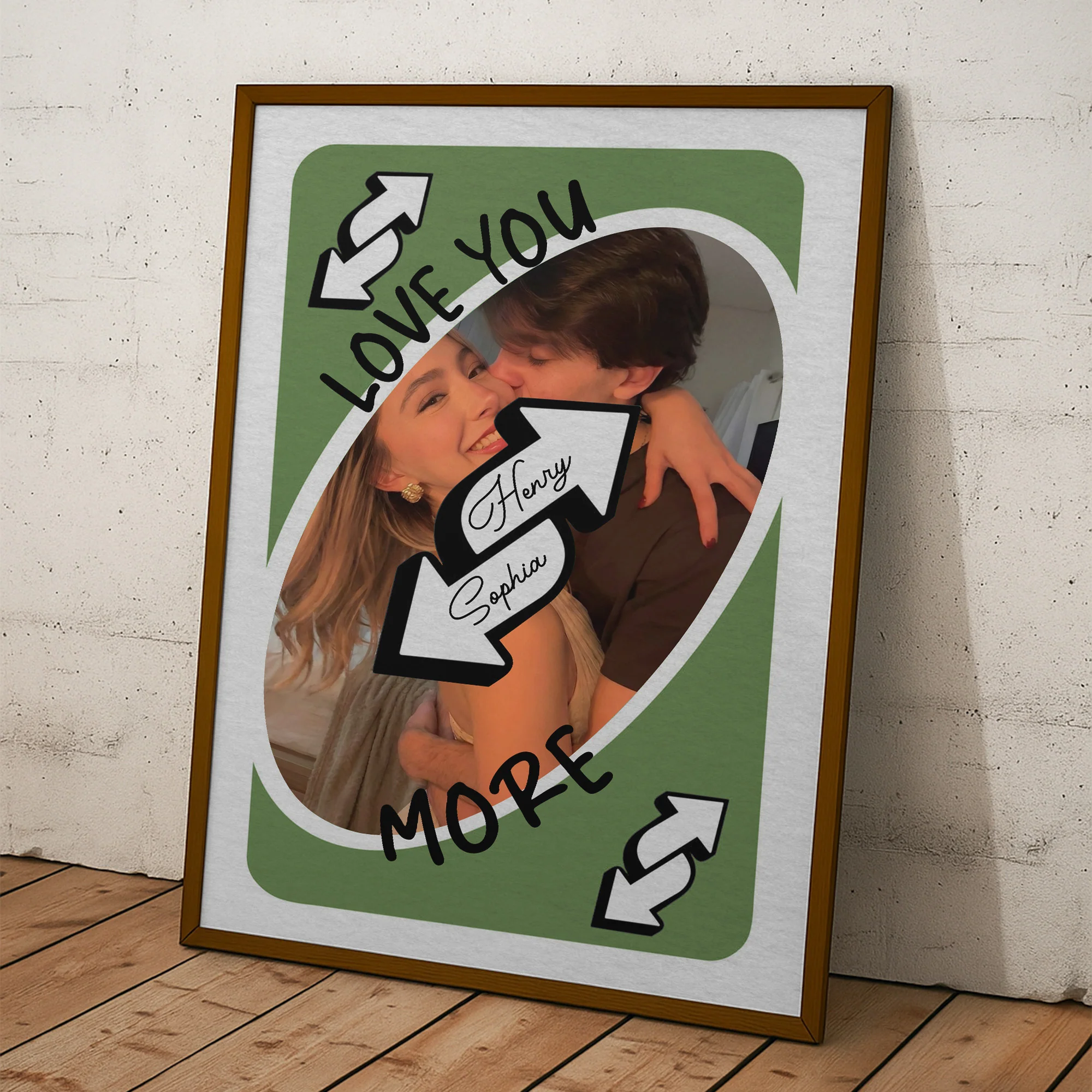 Love You More Playing Card Custom Couples Photo Trendy Gift - Personalized Photo Poster - Image 10