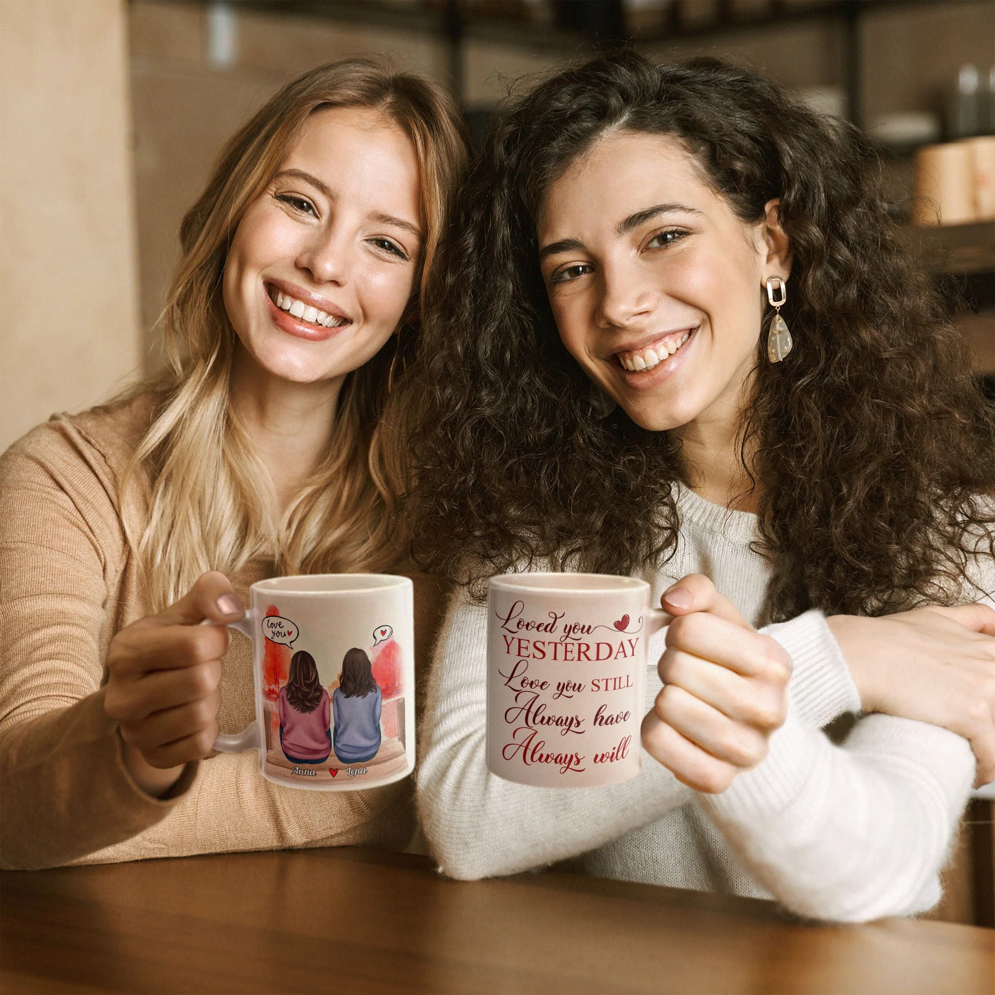Loved You Yesterday, Love You Still - Personalized Mug - Anniversary, Valentine's Day Gift For Spouse, Partner, LGBTQ+ - Image 4