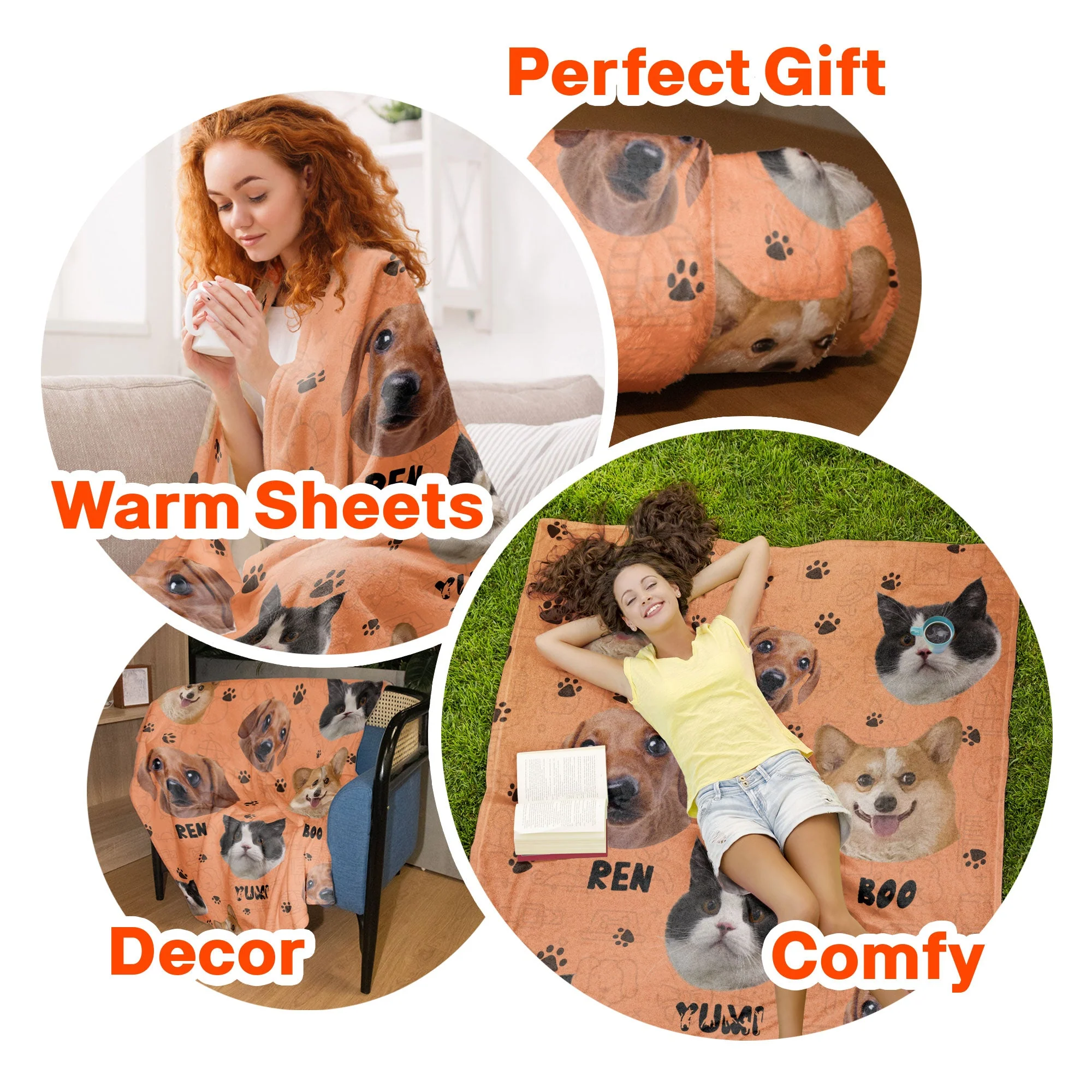 Lovely Upload Pet Image - Personalized Photo Blanket - Birthday, Loving Gift For Cat & Dog Lover, Pet Owner, Pet Parents - Image 7