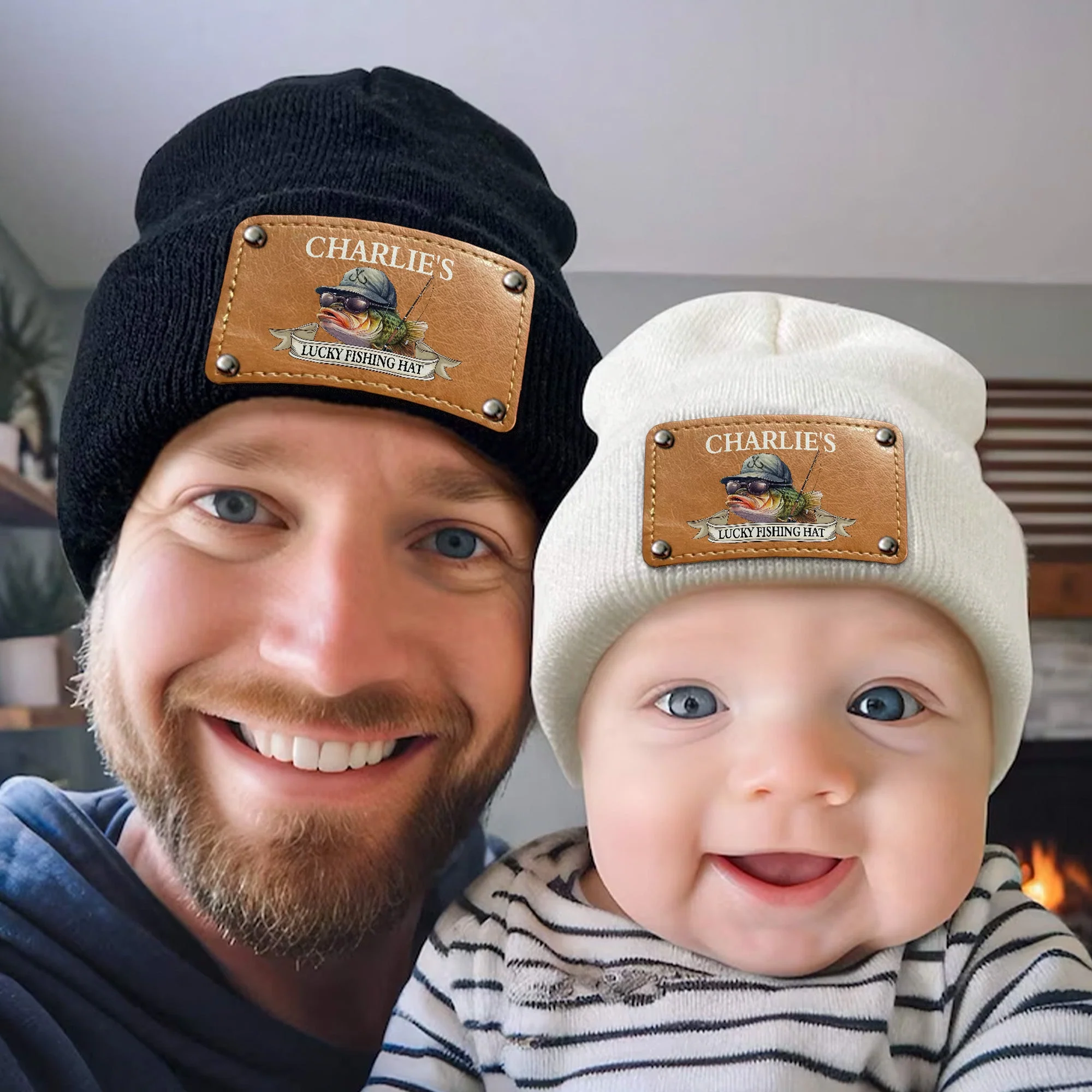 Lucky Fishing Hat - Personalized Beanie - Image 3
