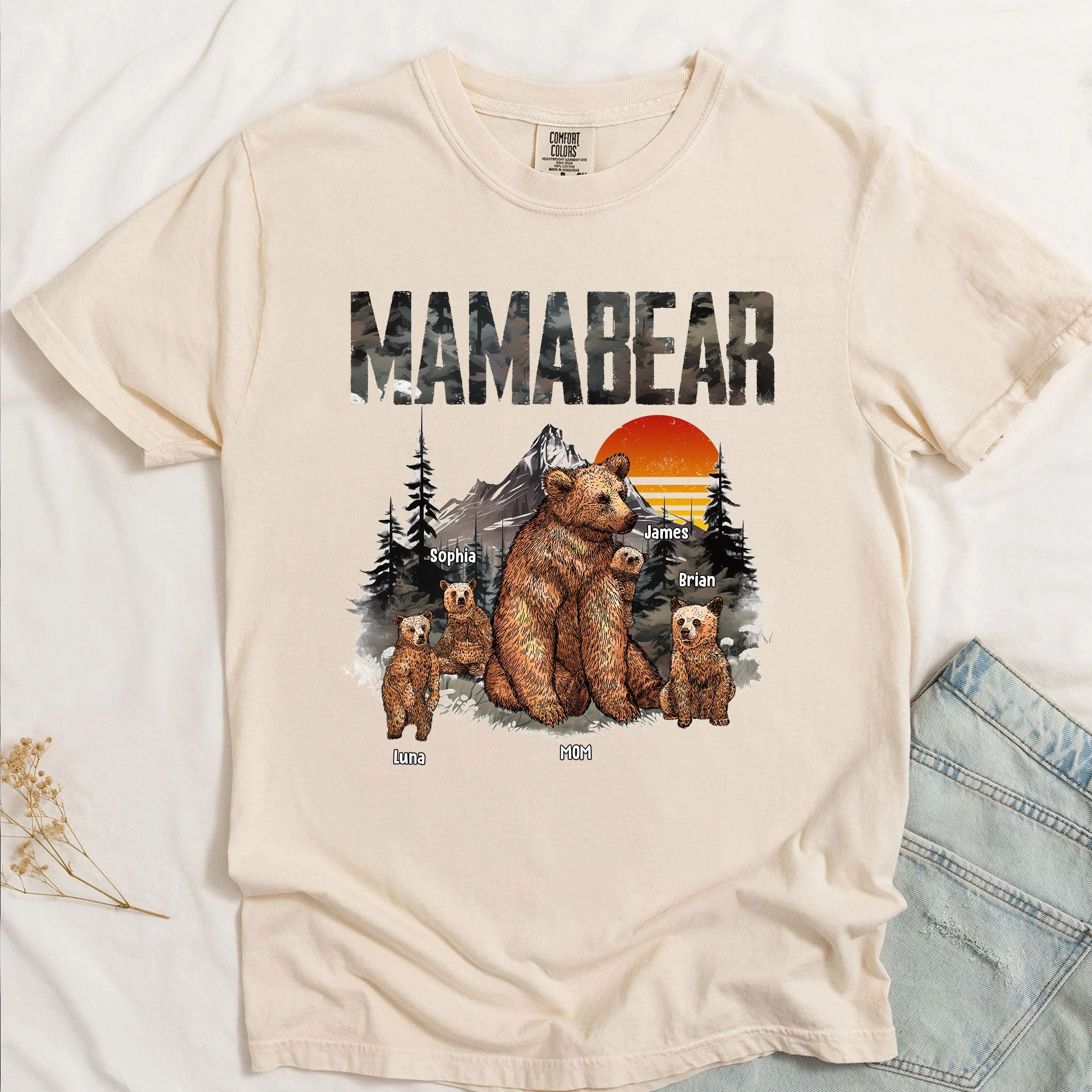 Mamabear - Personalized Comfort Tee - Image 2