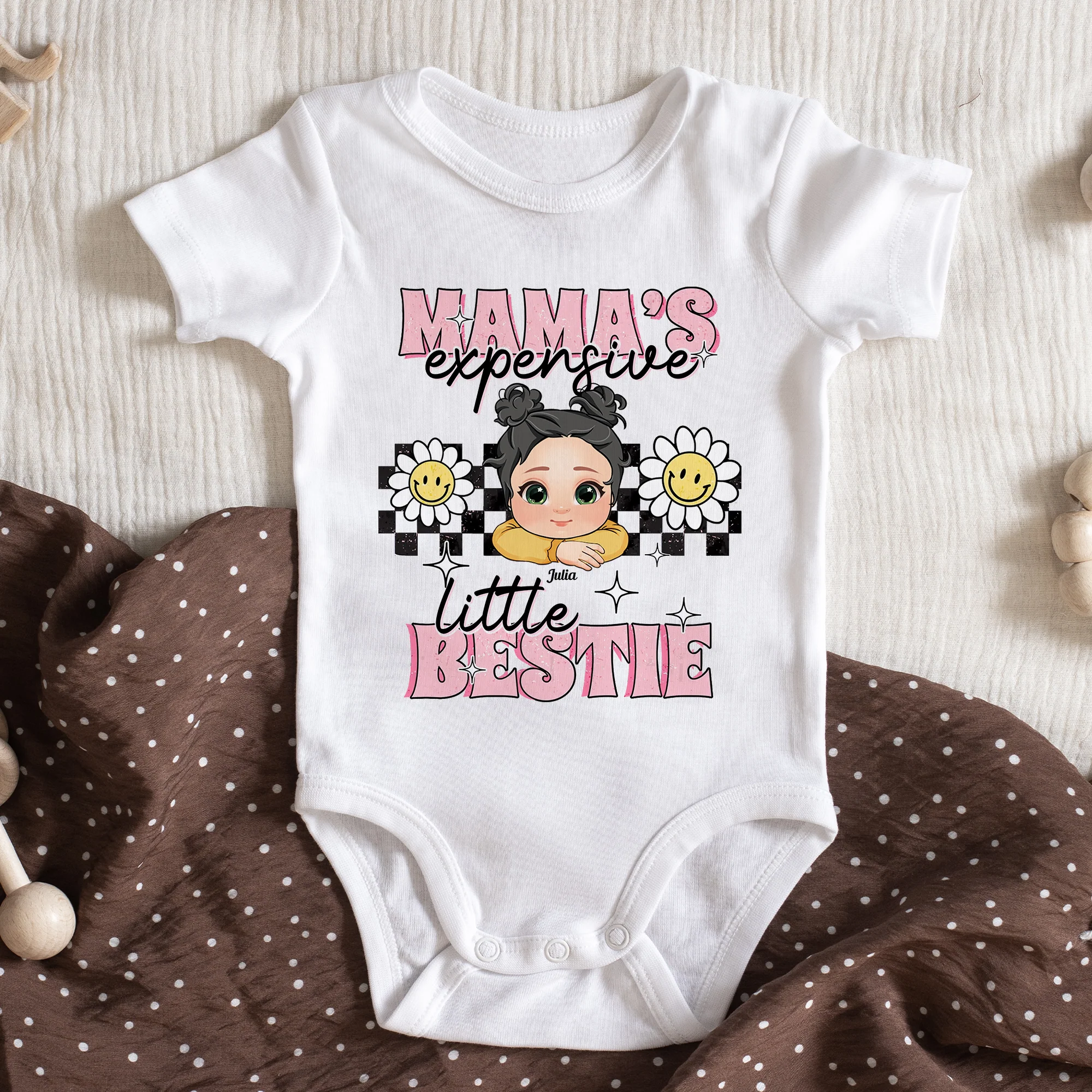 Mama's Expensive Little Bestie - Personalized Shirt - Image 2