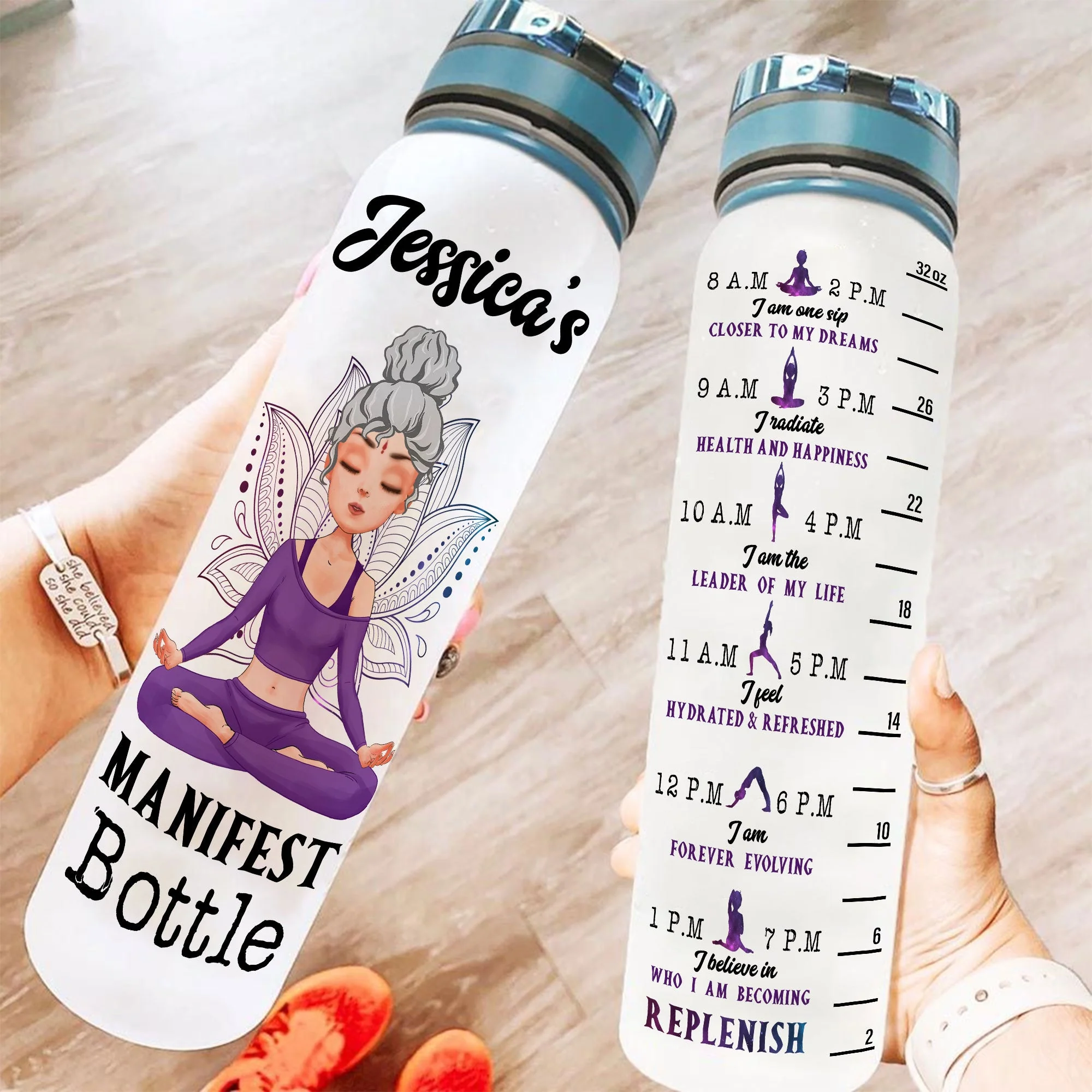 Manifest Bottle - Personalized Water Tracker Bottle - Image 2