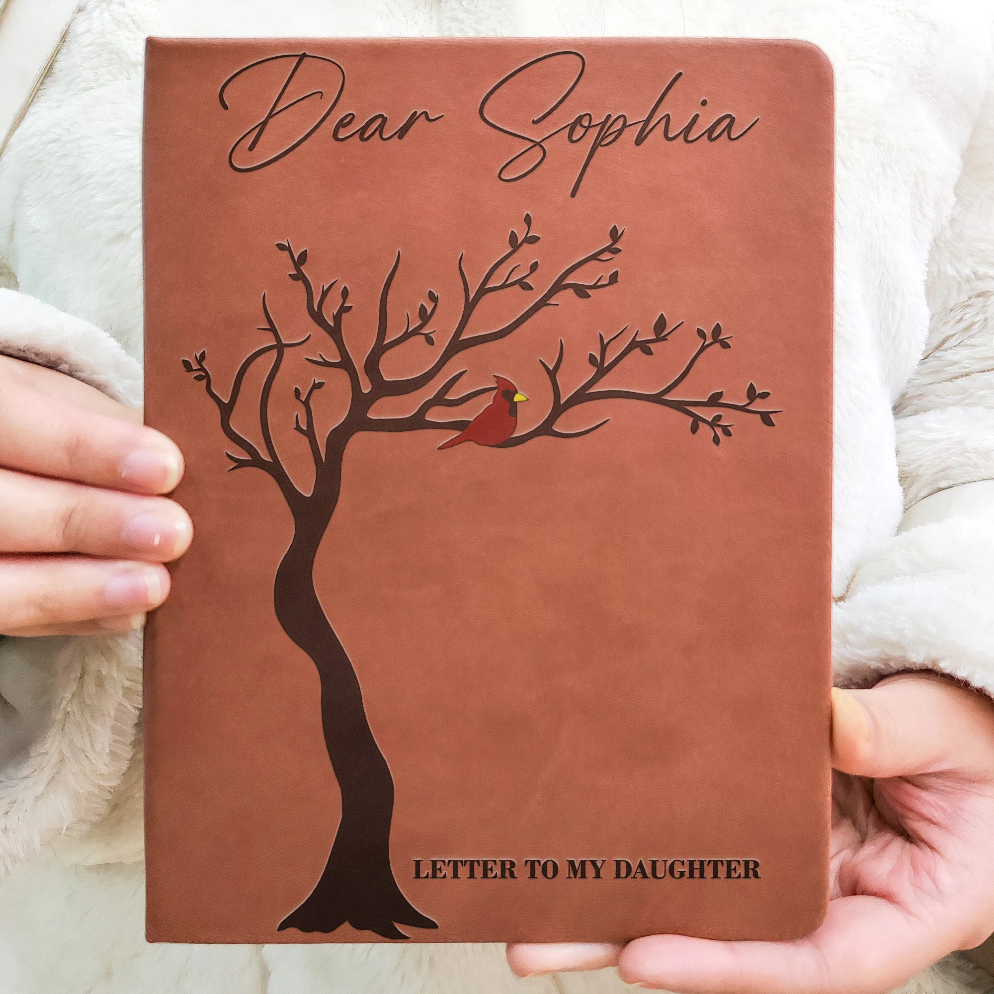 Memorial Letter To Beloved One Loss Sympathy Gift - Personalized Leather Journal - Image 4