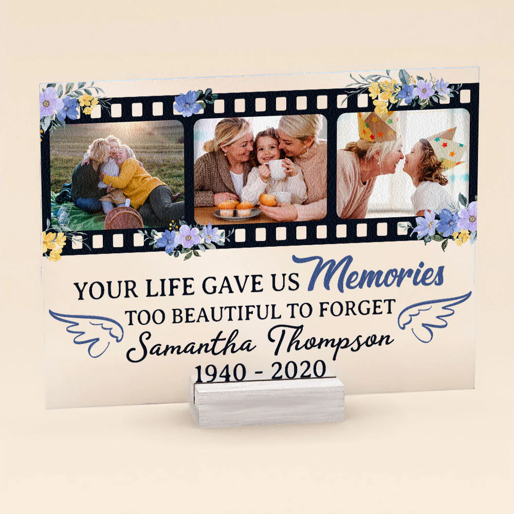 Memories Too Beautiful To Forget - Personalized Acrylic Plaque - Image 5
