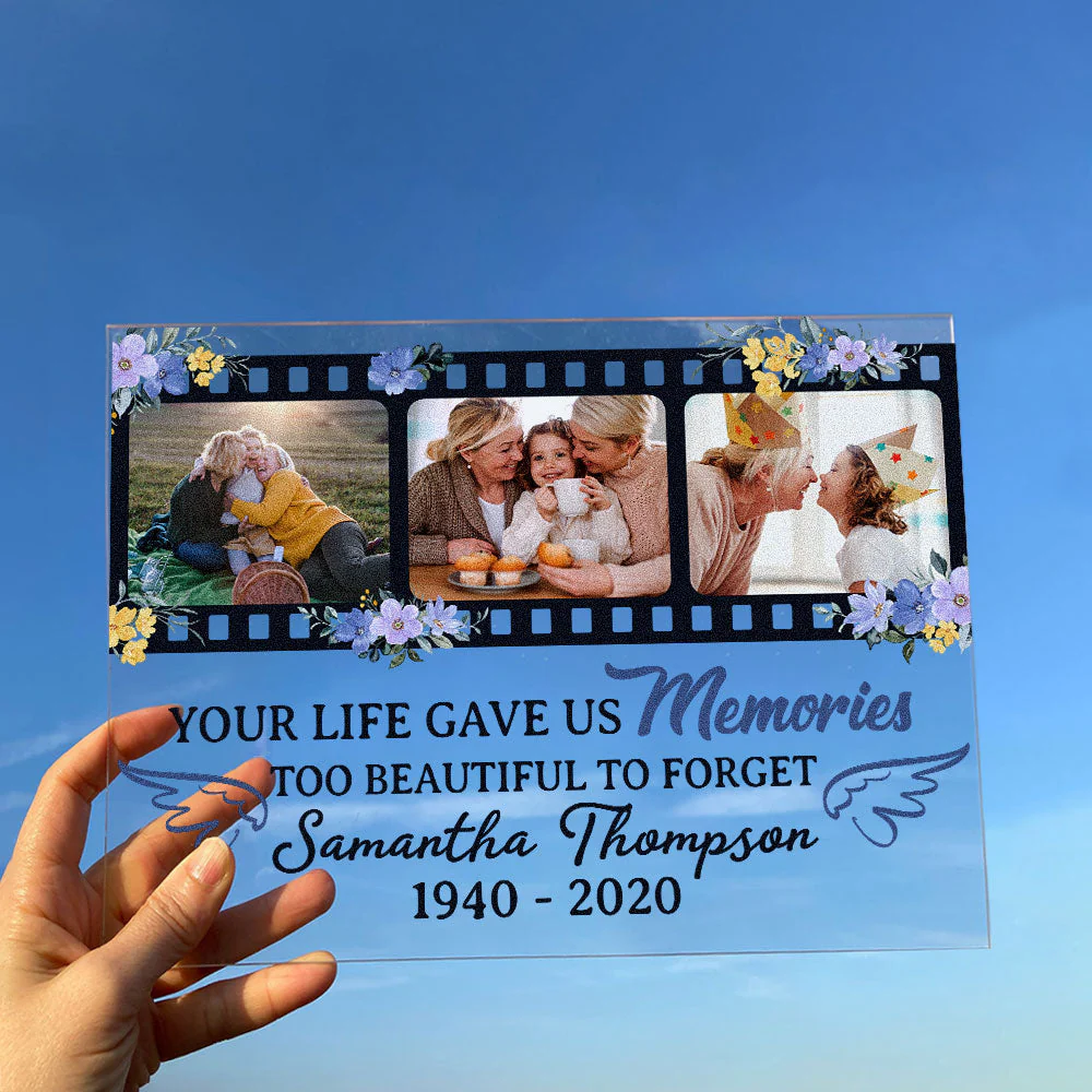 Memories Too Beautiful To Forget - Personalized Acrylic Plaque - Image 6