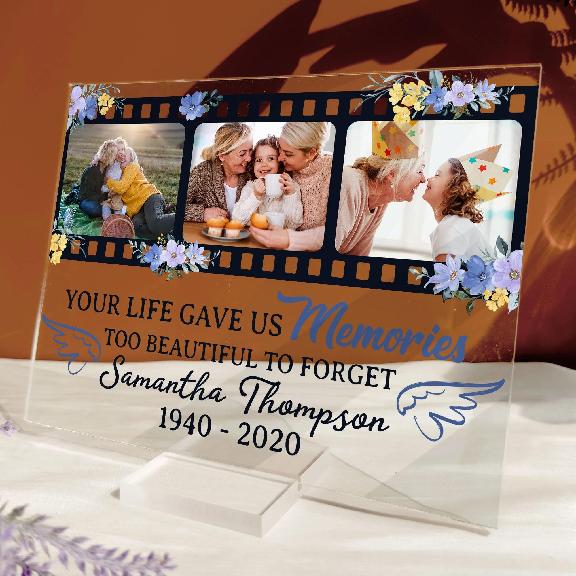 Memories Too Beautiful To Forget - Personalized Acrylic Plaque - Image 7