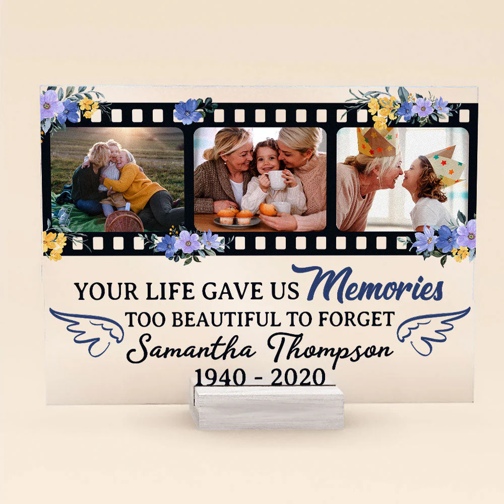 Memories Too Beautiful To Forget - Personalized Acrylic Plaque - Image 8