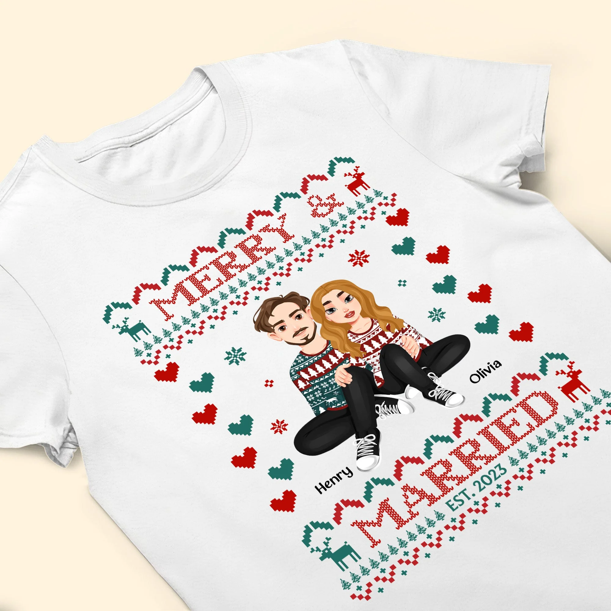 Merry & Married - Personalized Shirt - Image 4