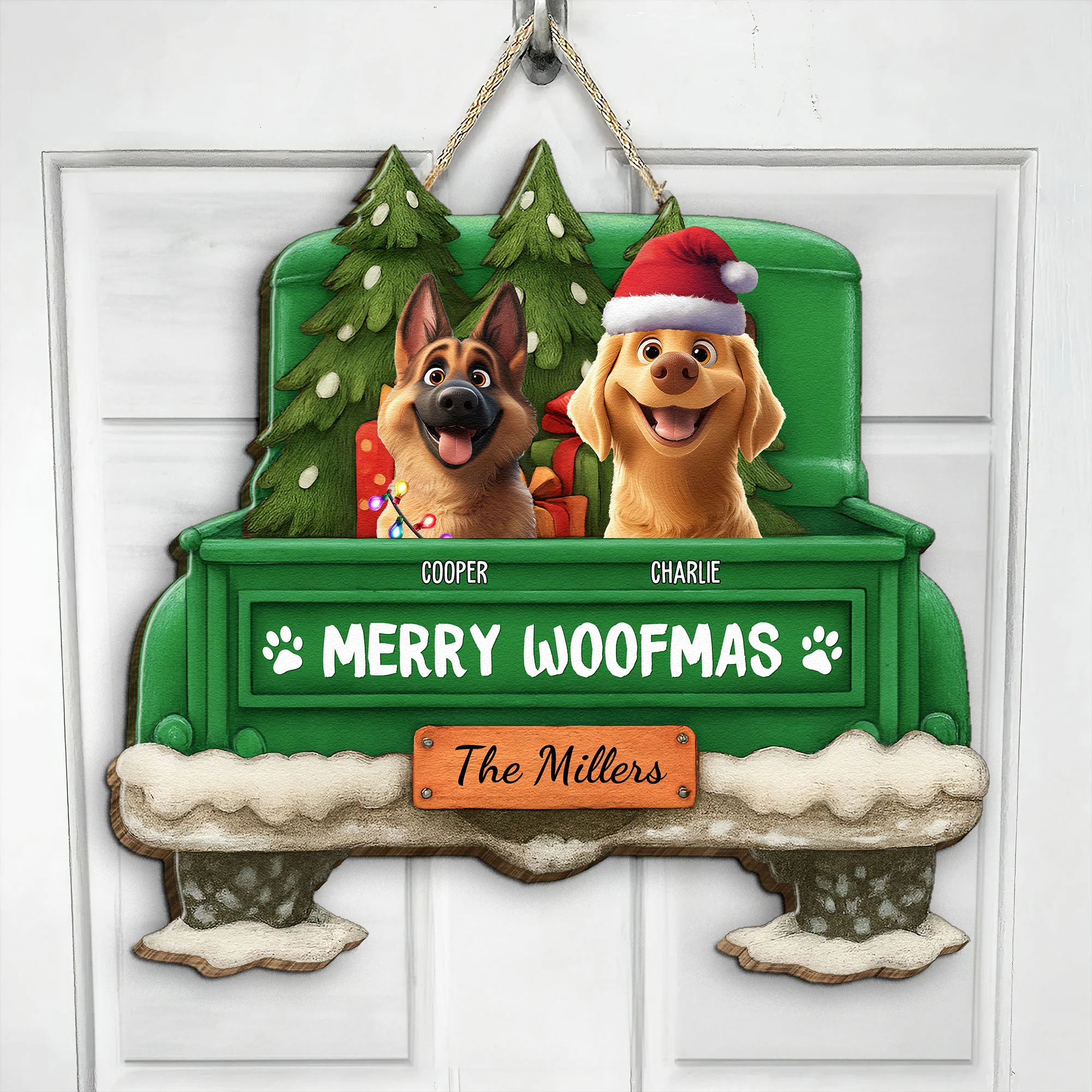 Merry Woofmas - Personalized Wood Sign - Image 3