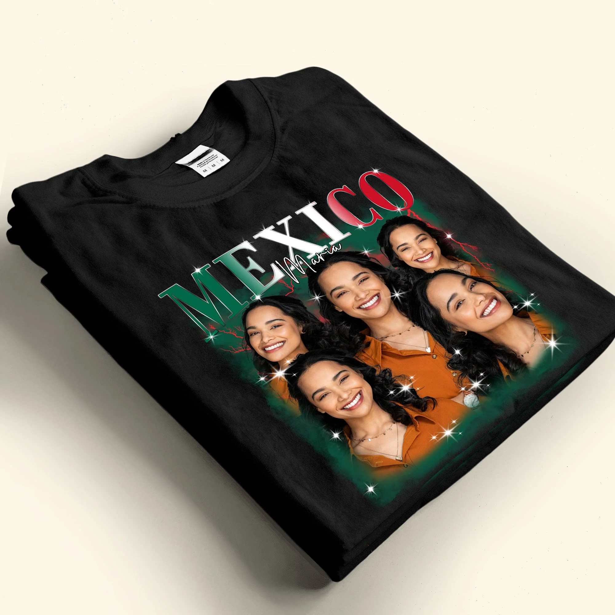 Mexico Pride Bootleg Style With Photo - Personalized Photo Shirt - Image 4