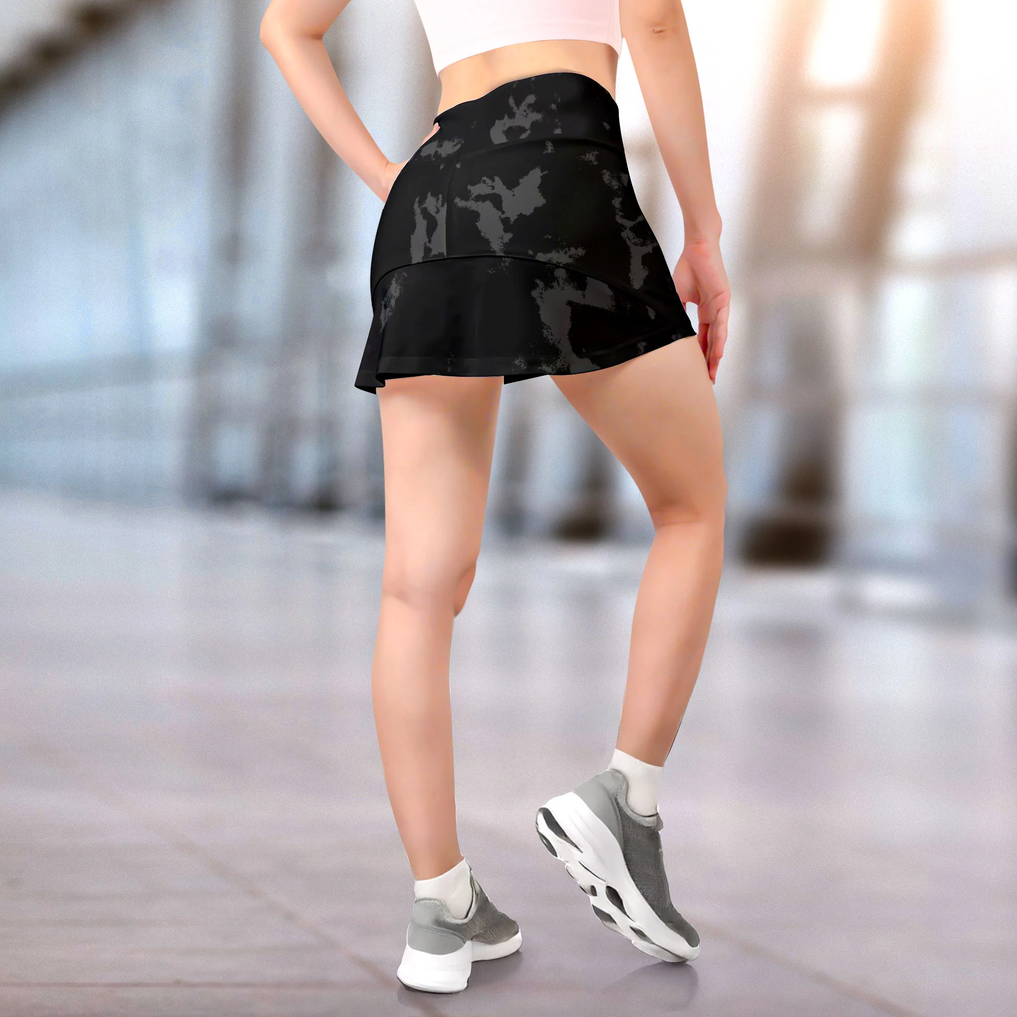 Middle Finger, Hippie - Custom Women's Skorts With Pockets - Image 4