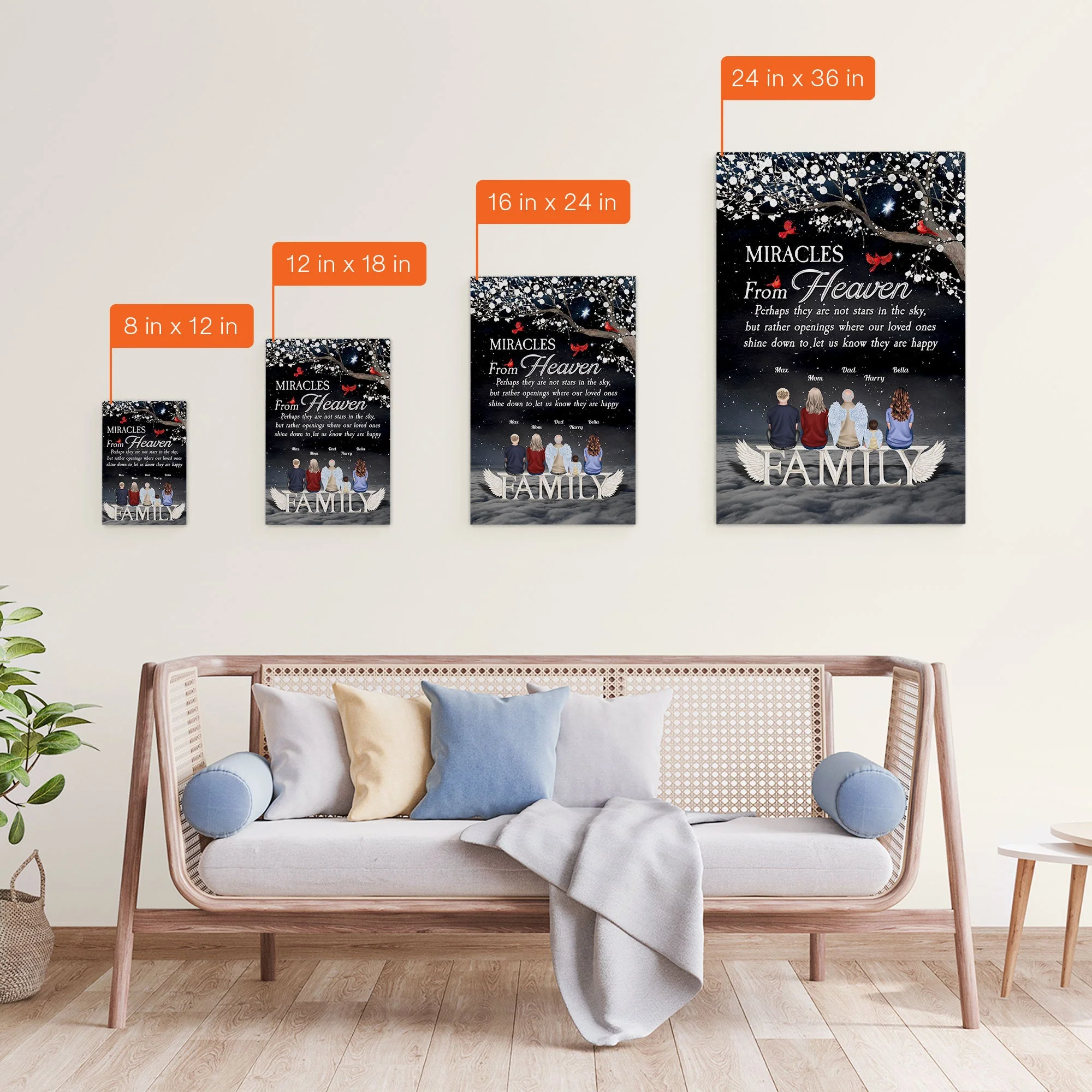 Miracles From Heaven - Personalized Wrapped Canvas - Image 5