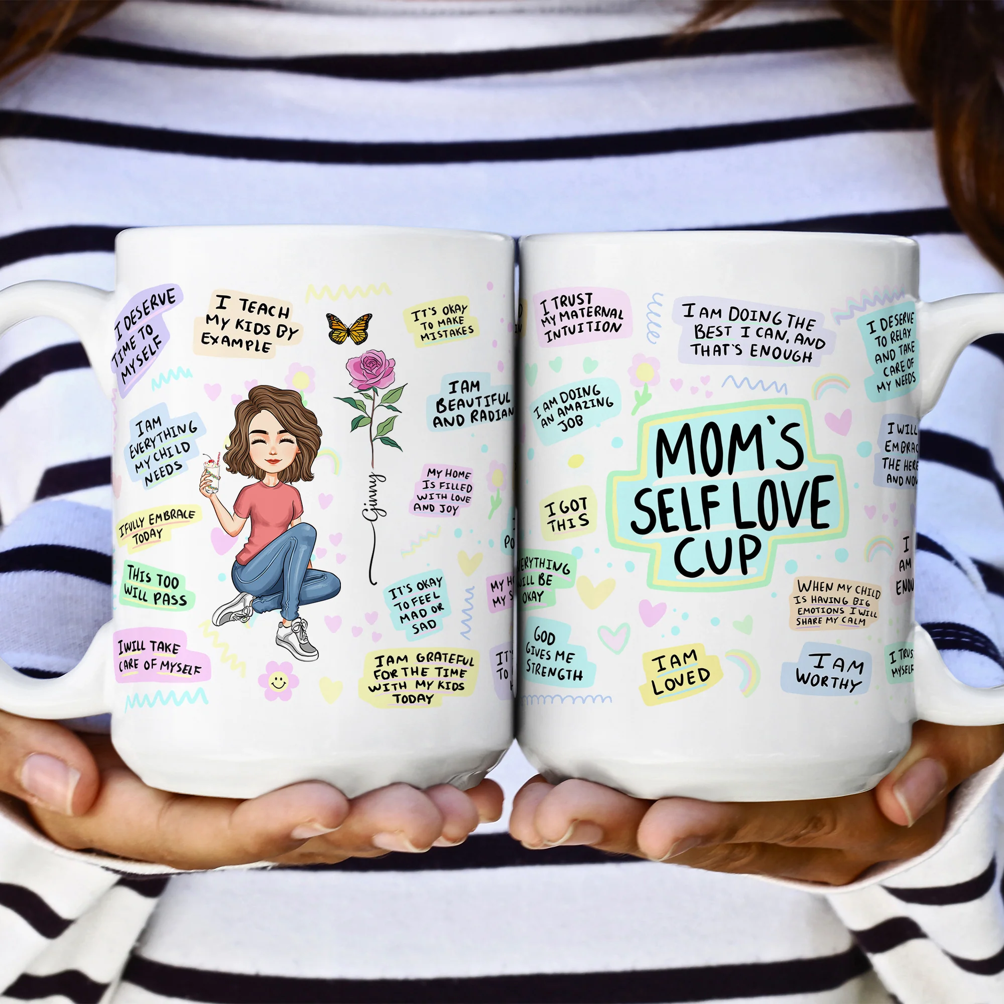 Mom Daily Affirmation - Personalized Mug - Image 3