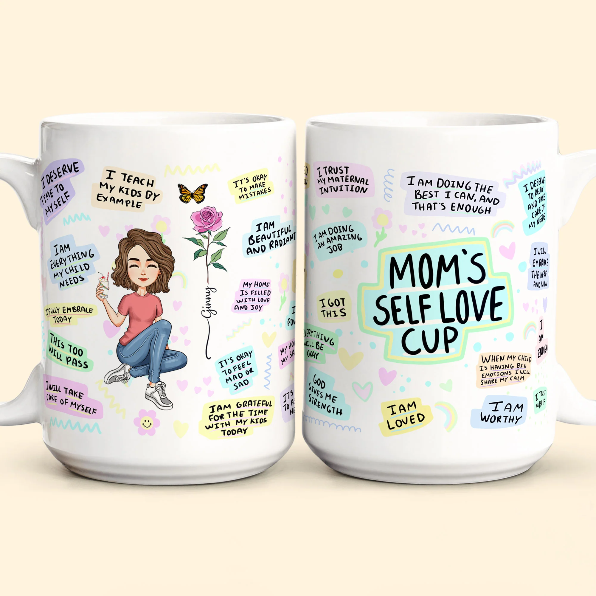 Mom Daily Affirmation - Personalized Mug - Image 6