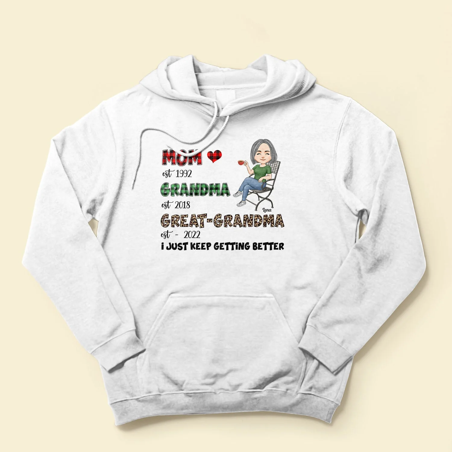 Mom-Grandma-Great Grandma - Personalized Shirt - Gift For Grandma, Grandmother, Mom - Image 4