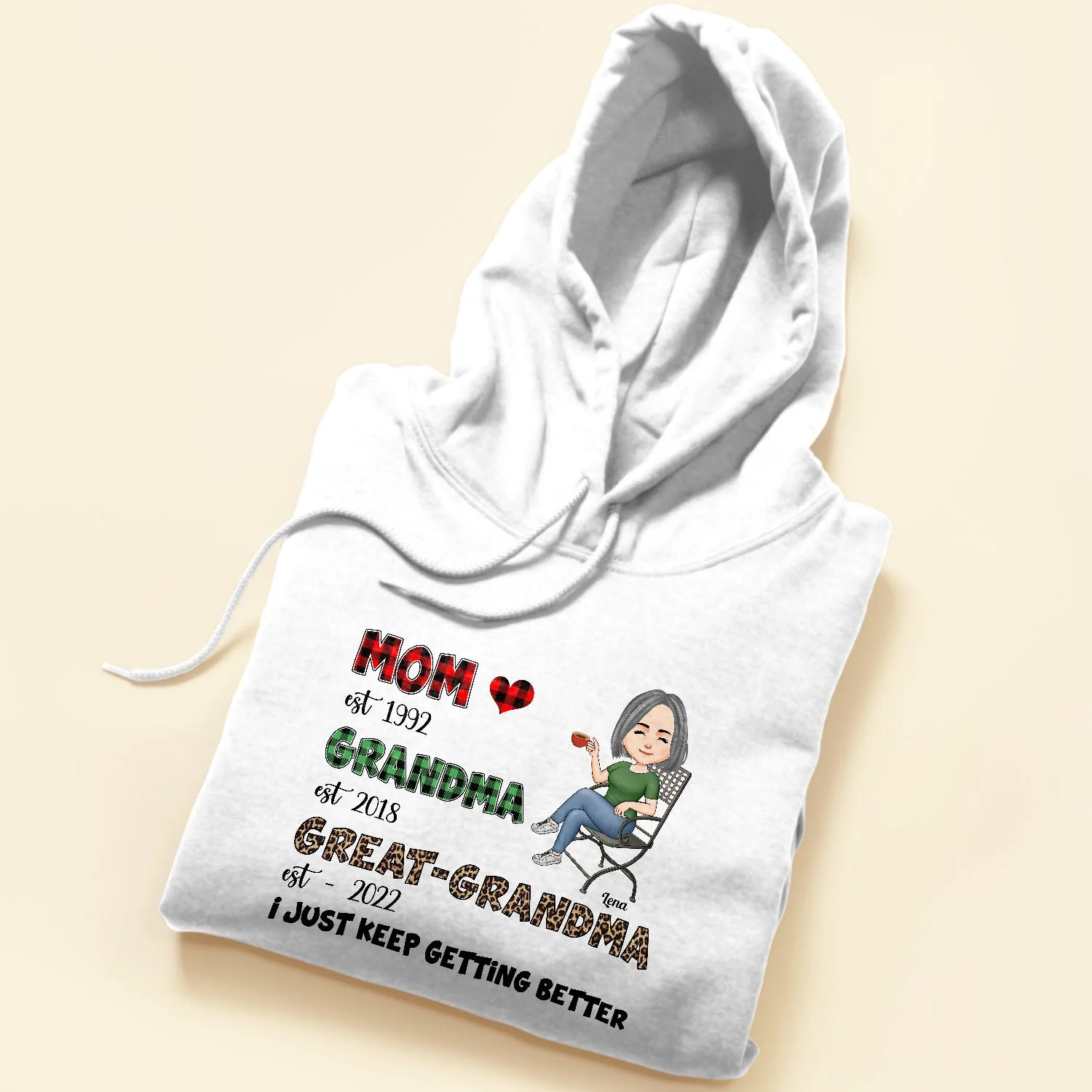 Mom-Grandma-Great Grandma - Personalized Shirt - Gift For Grandma, Grandmother, Mom - Image 5