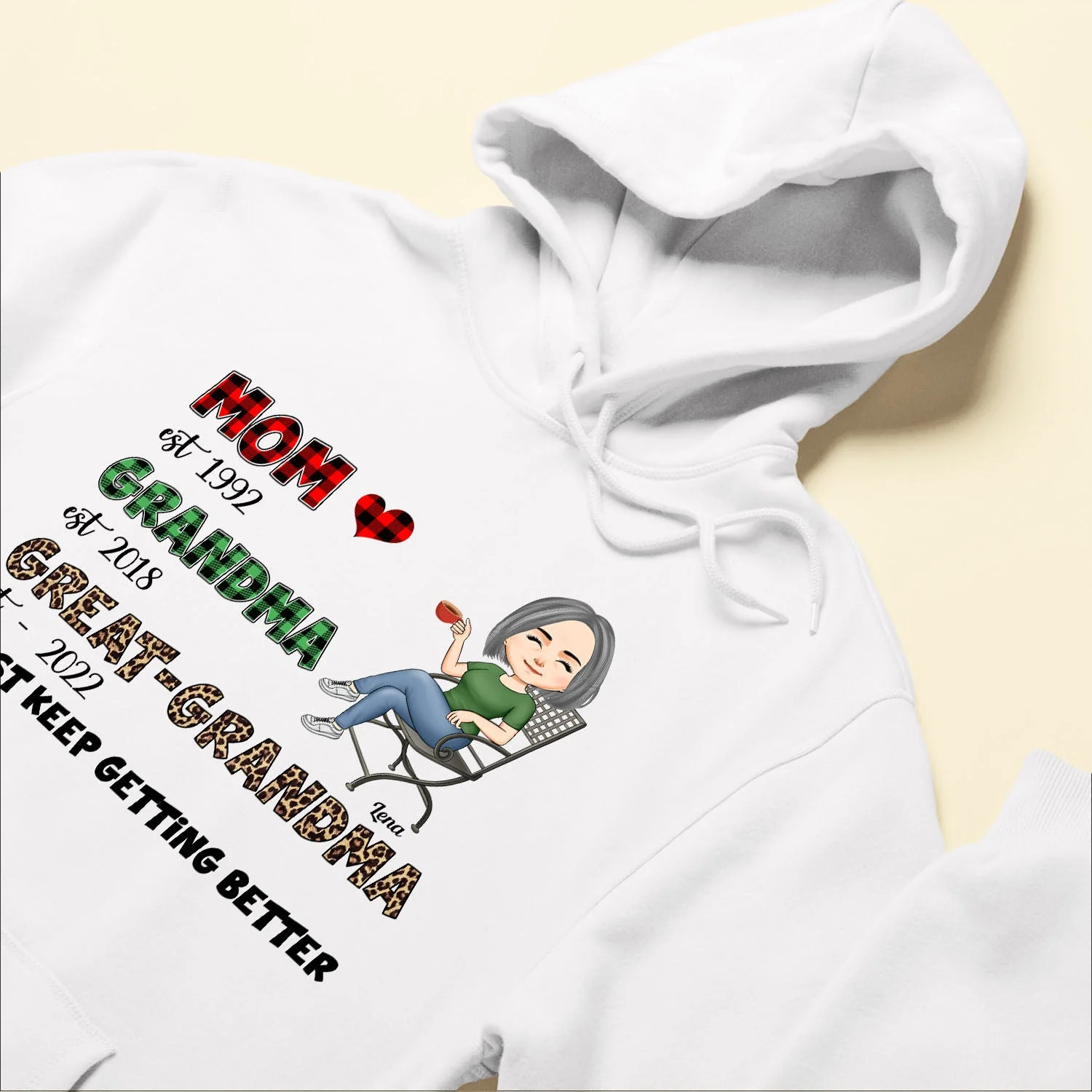 Mom-Grandma-Great Grandma - Personalized Shirt - Gift For Grandma, Grandmother, Mom - Image 6