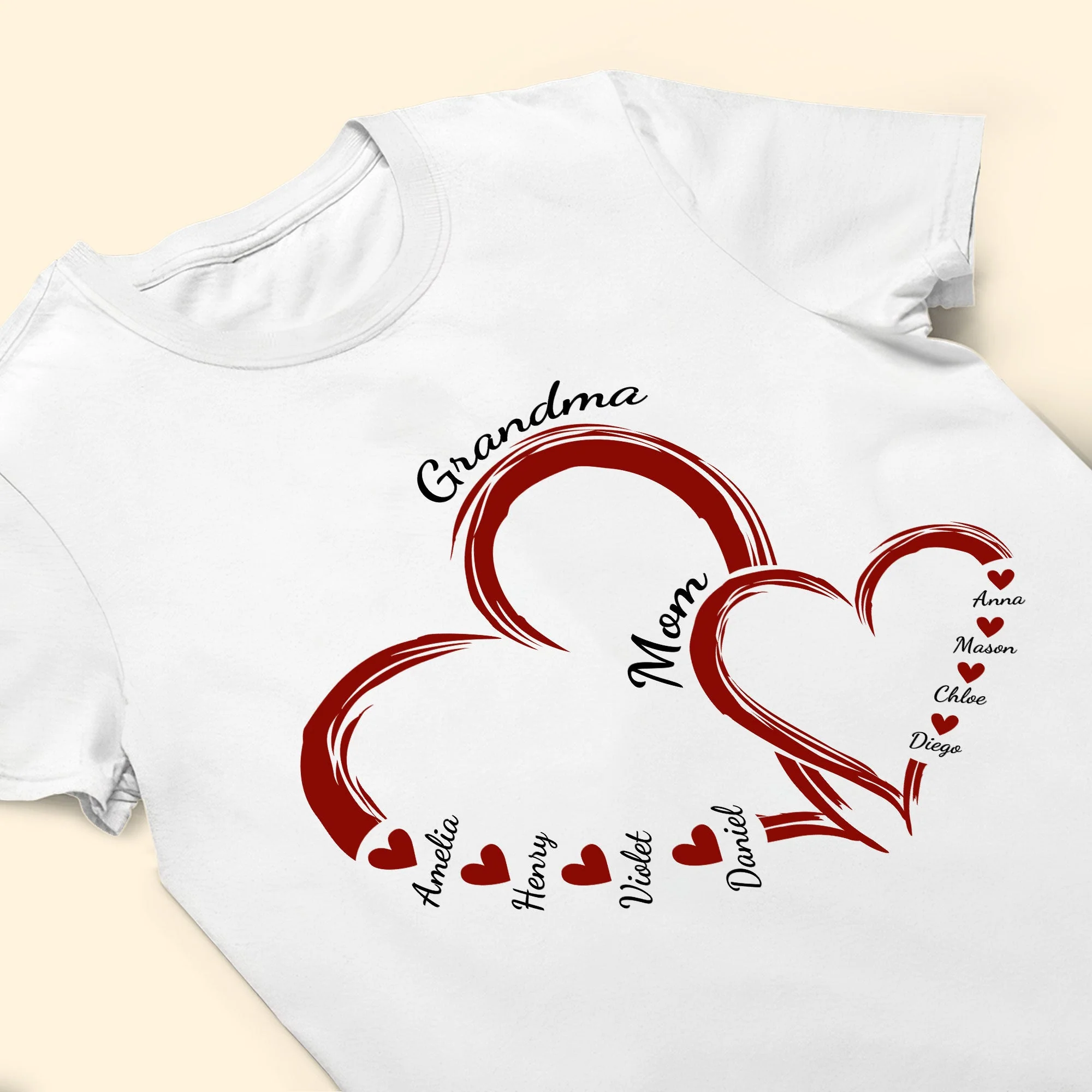 Mom Grandma Sweethearts Gift For Mother's Day - Personalized Shirt - Image 4