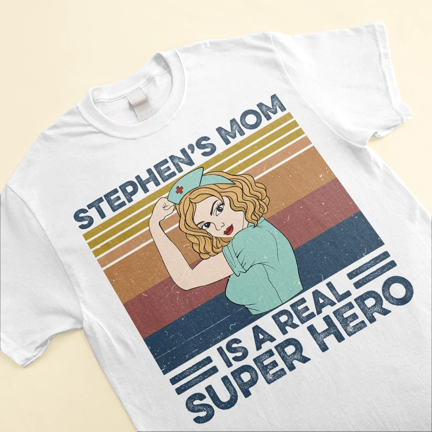 Mom Is A Real Super Hero - Personalized Shirt - Birthday Gift For Mom, Mother, Mama - Image 3