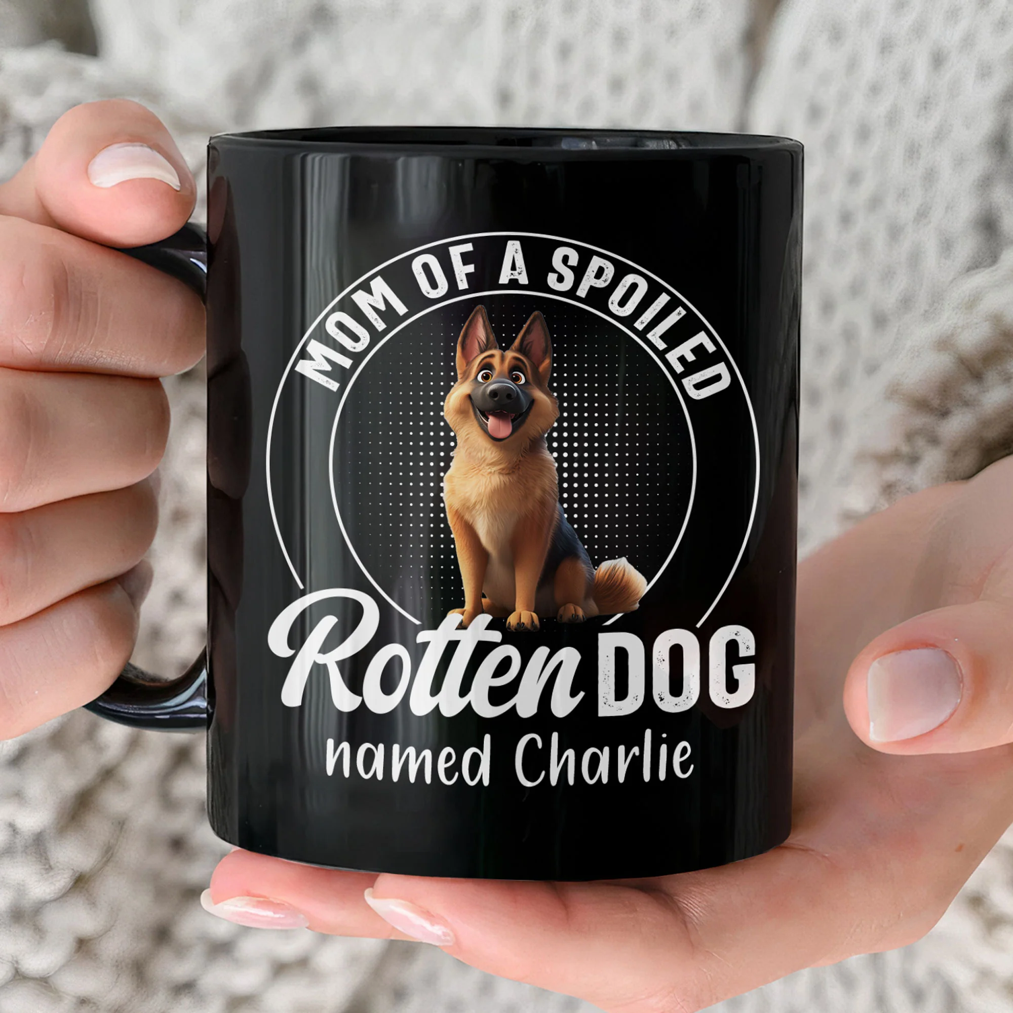 Mom Of Spoiled Rotten Dogs - Personalized Mug - Image 2