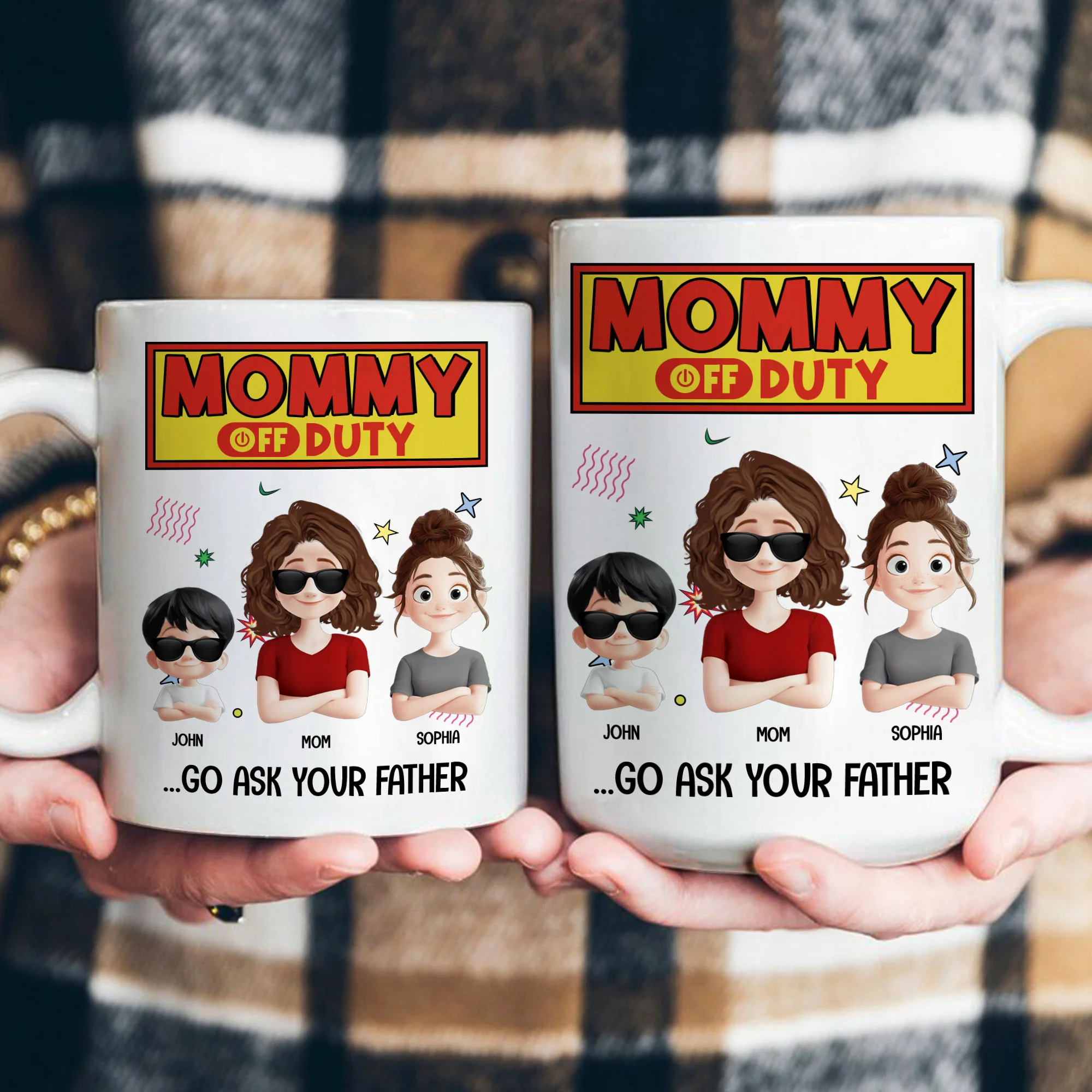 Mommy Off Duty - Personalized Mug - Image 4