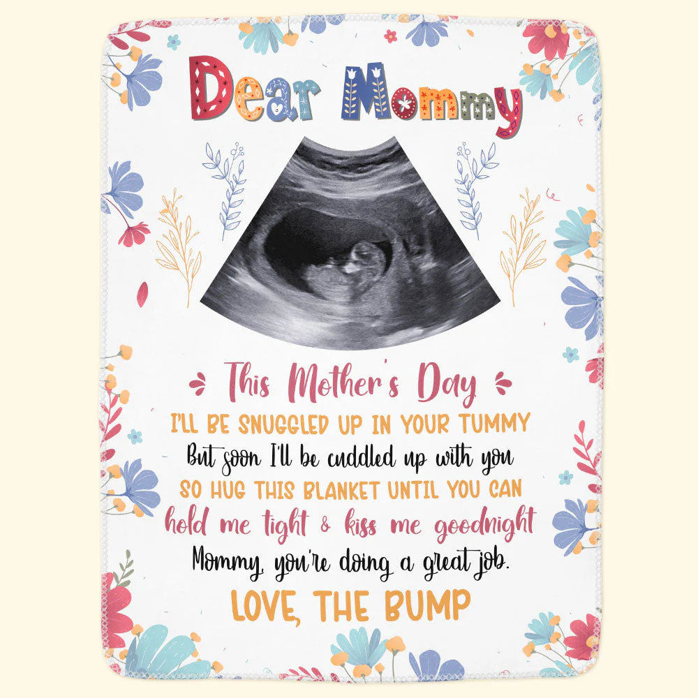 Mommy, You're Doing A Great Job - Personalized New Mom Blanket - Image 3