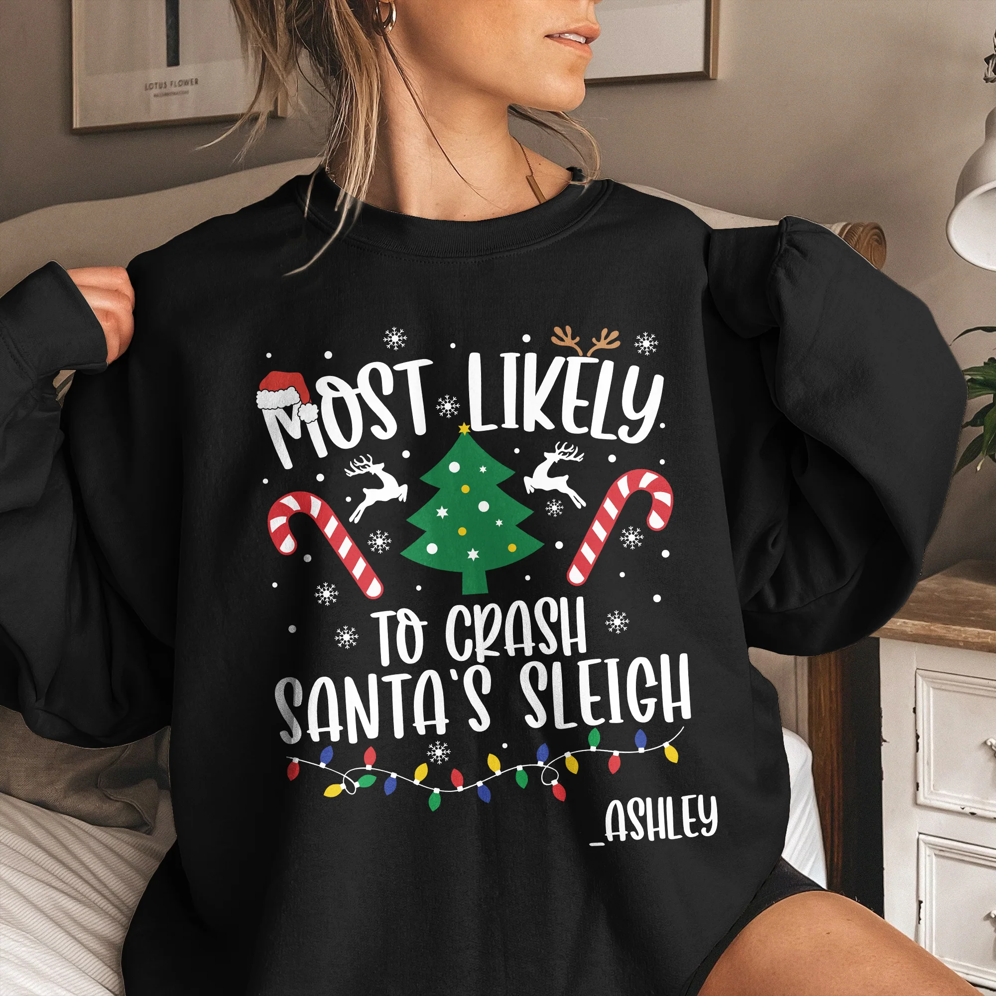 Most Likely To Christmas - Personalized Shirt - Image 4