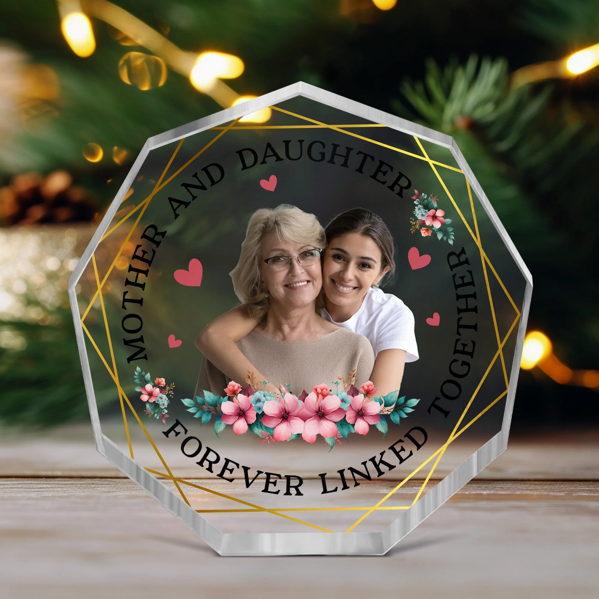 Mother And Children A Bond That Can't Be Broken - Personalized Acrylic Photo Plaque - Image 4