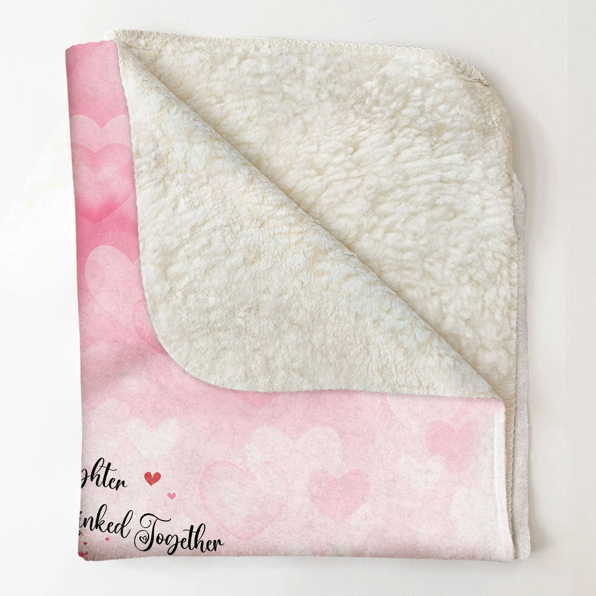 Mother And Daughters Forever Linked Together - Personalized Mom Blanket - Image 7