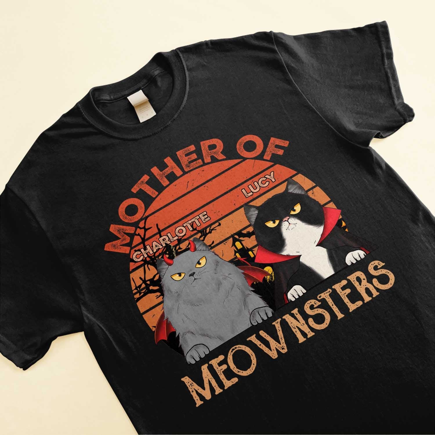 Mother Of Meownsters - Personalized Shirt - Image 3