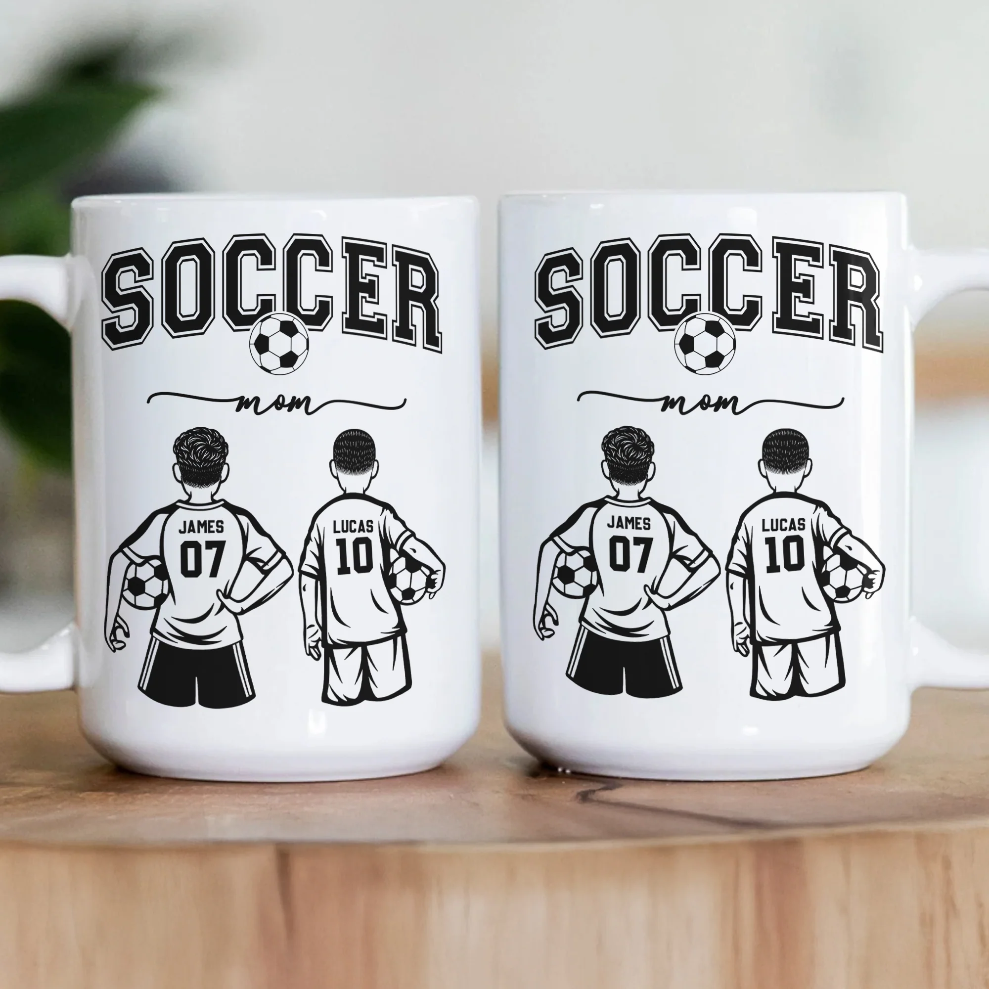 Mother's Day Gifts, Custom Soccer Mom, Grandma - Personalized Mug - Image 3