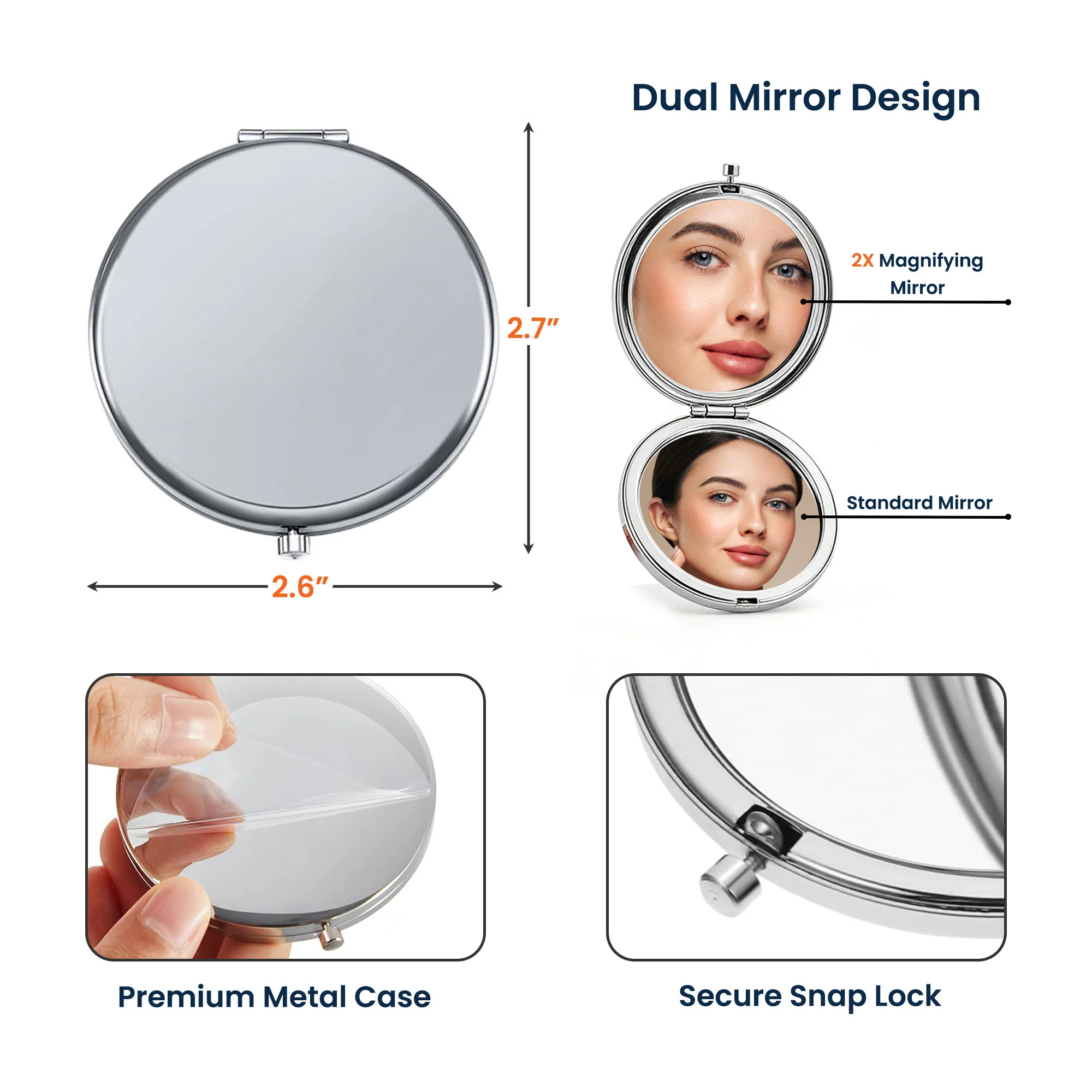 Mother's Day Gifts Every Time You Look In This Mirror Reminder For Mom - Personalized Compact Mirror - Image 6