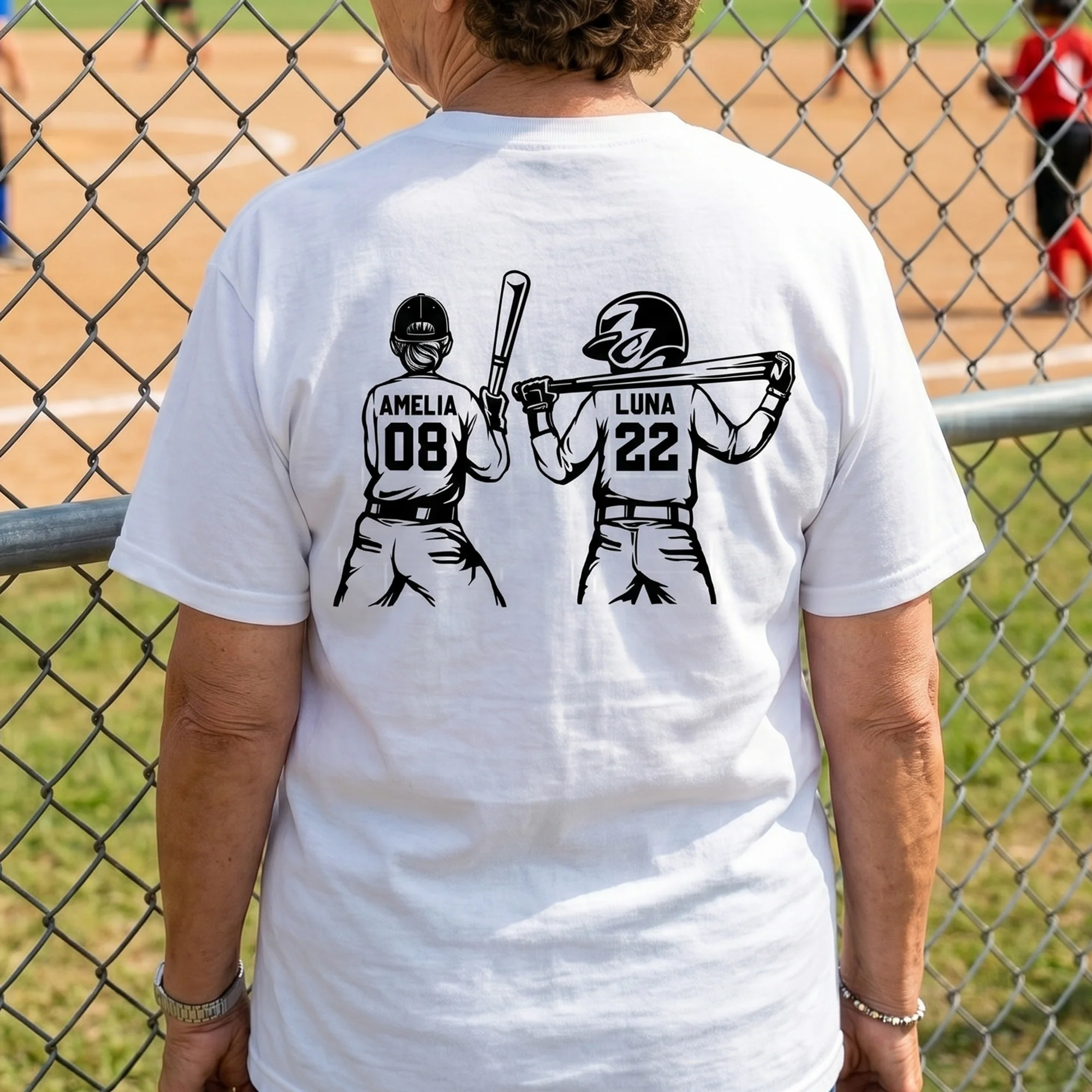 Mother's Day Gifts, Softball Grandma, Crazy Proud, Always Loud - Personalized Shirt - Image 5