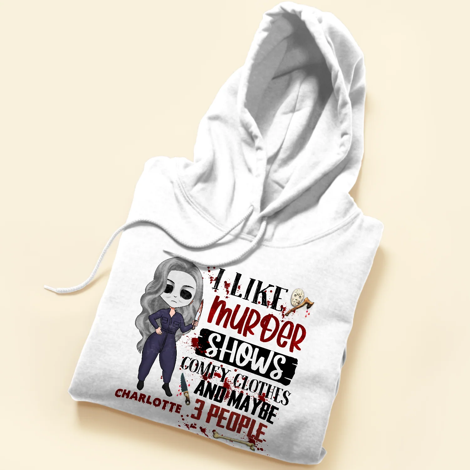 Murder Shows Comfy Clothes - Personalized Shirt - Birthday Gift For Girls Friends Daughters - Image 5