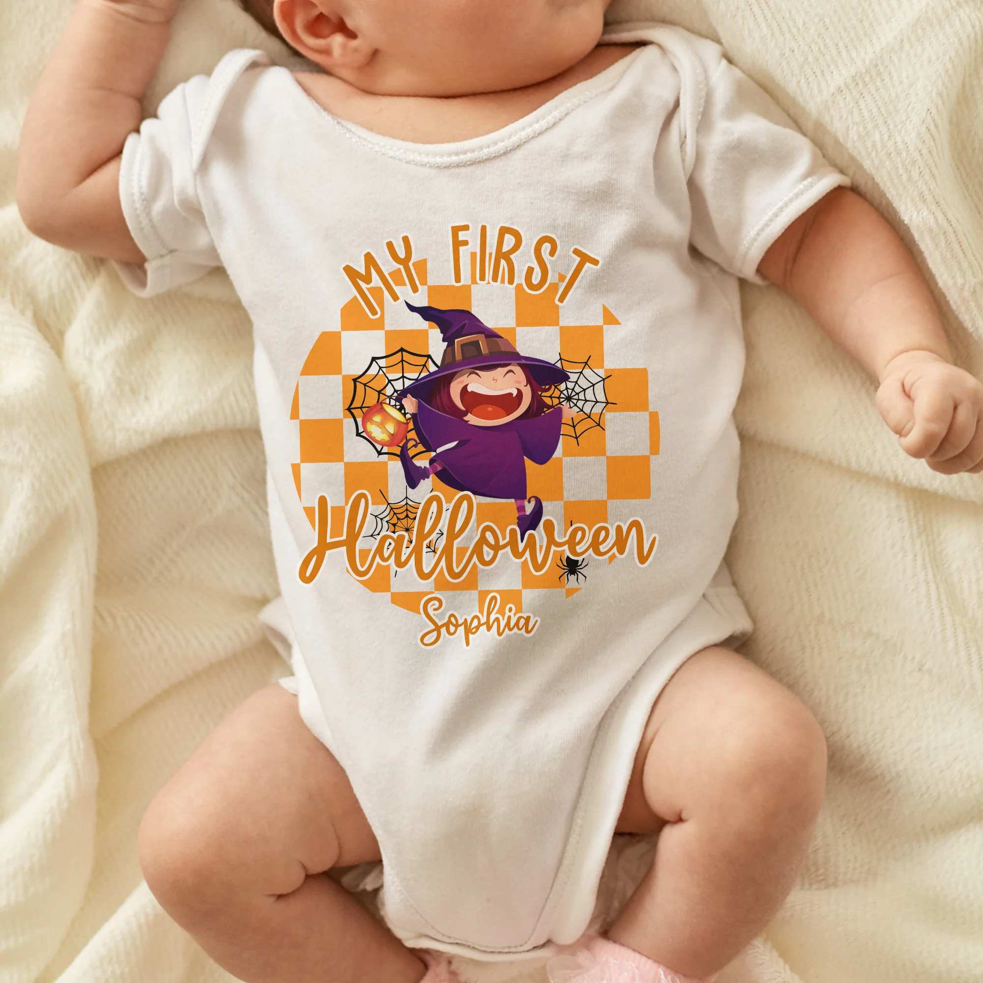 My Baby First Halloween - Personalized Baby Onesie - Image 3