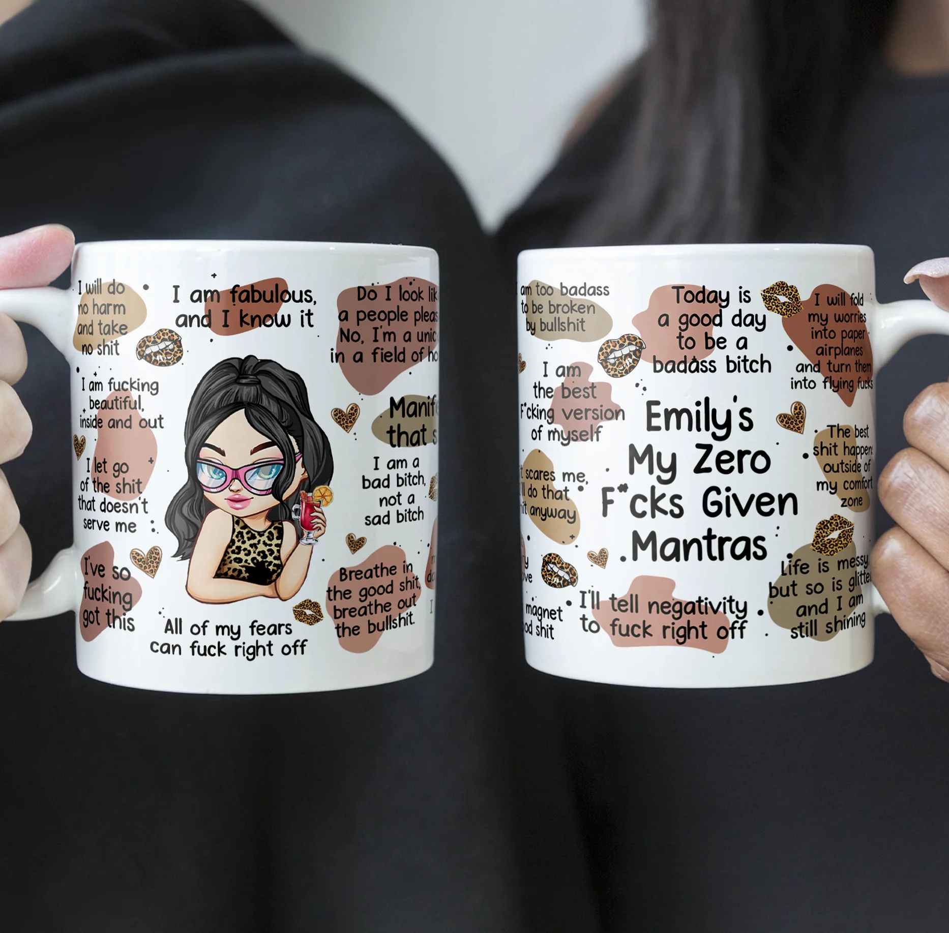 My Bad B*Tch Affirmations - Gifts For Daughter, Friend, For Me Gift - Personalized Mug - Image 3