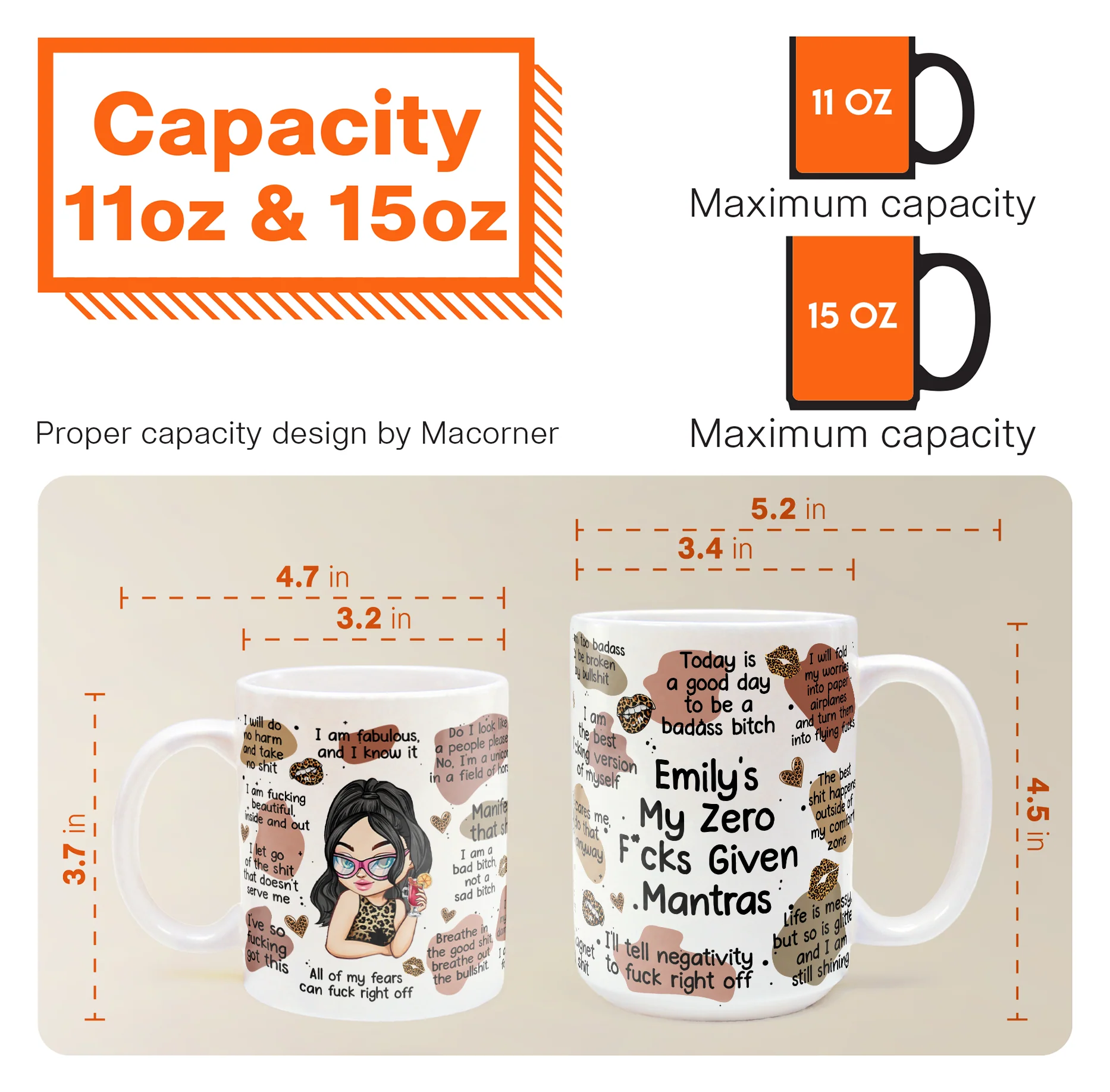 My Bad B*Tch Affirmations - Gifts For Daughter, Friend, For Me Gift - Personalized Mug - Image 6