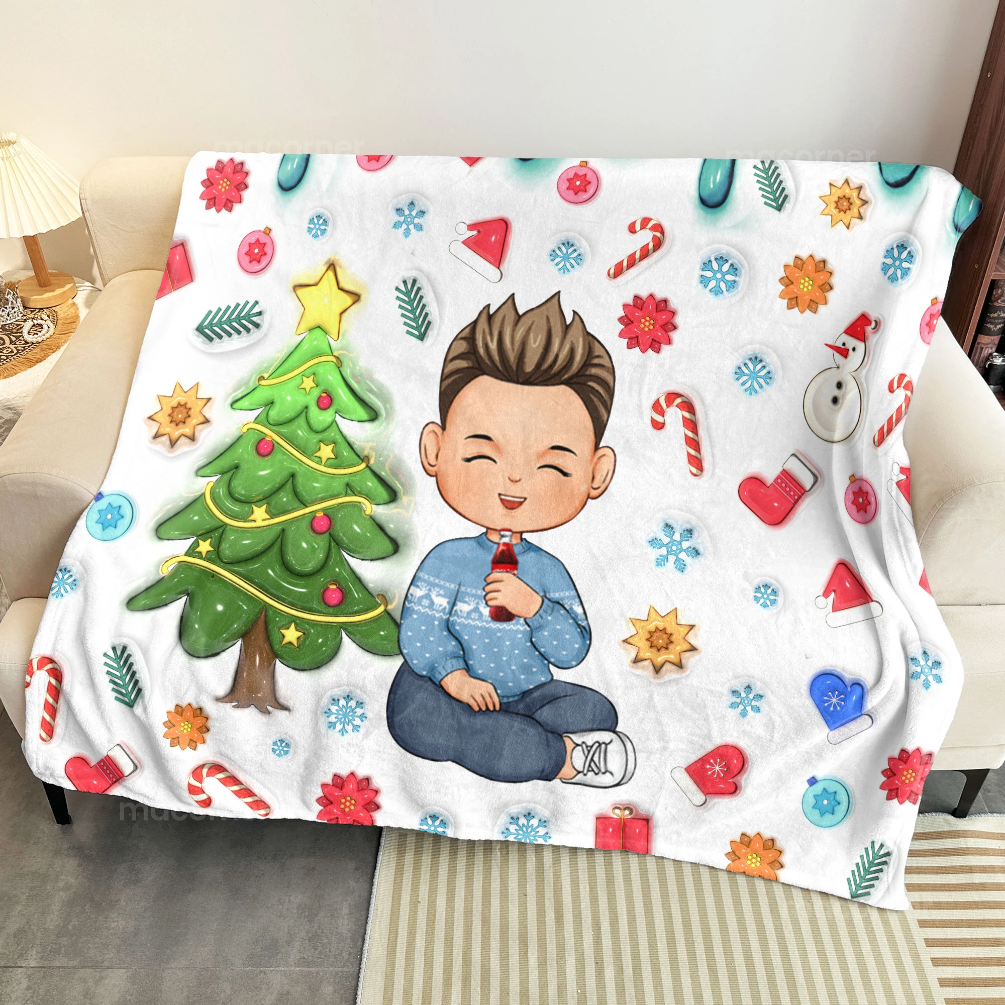My Christmas Movie Watching Blanket - Gifts For Kids, Family, Friends - Personalized Blanket - Image 4