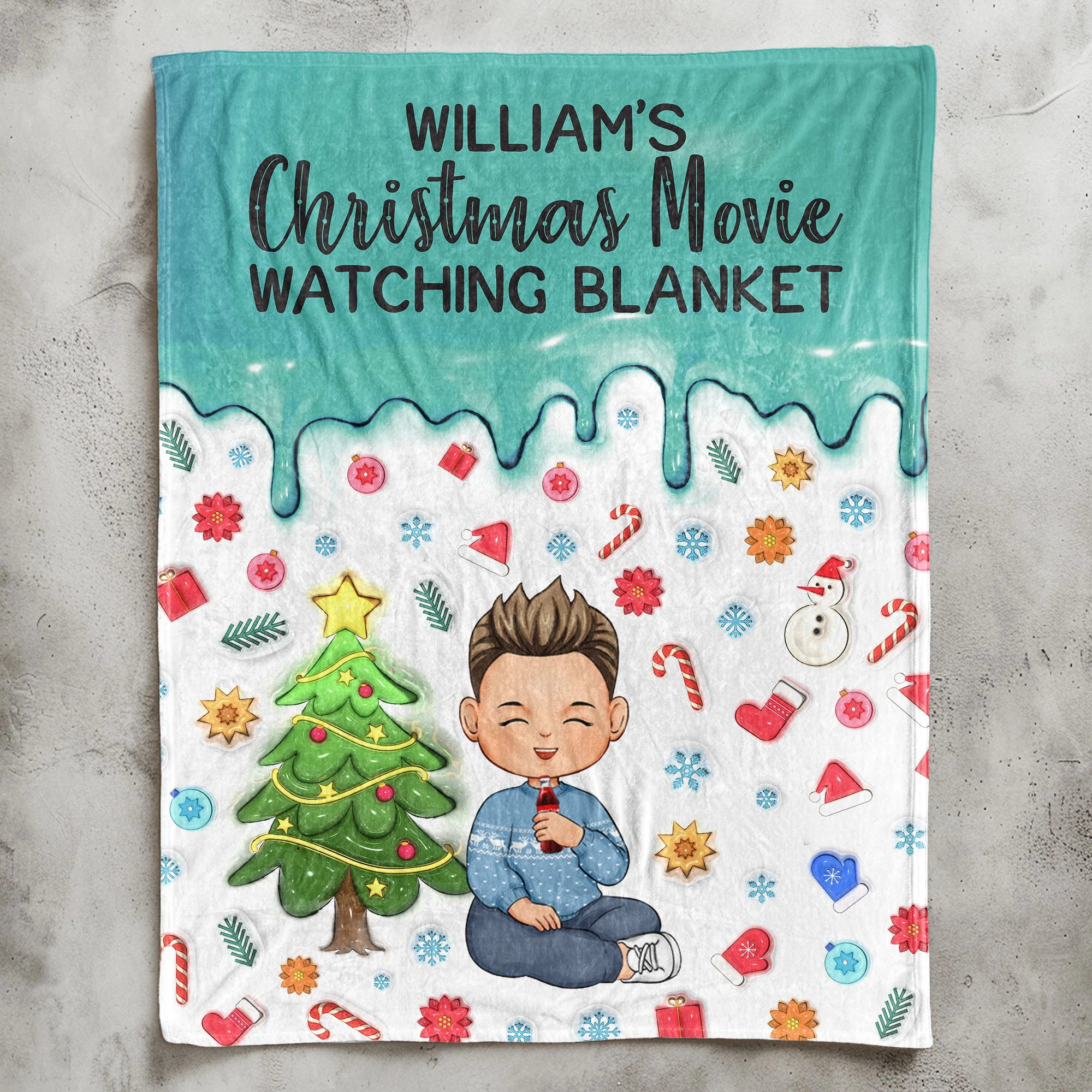 My Christmas Movie Watching Blanket - Gifts For Kids, Family, Friends - Personalized Blanket - Image 6