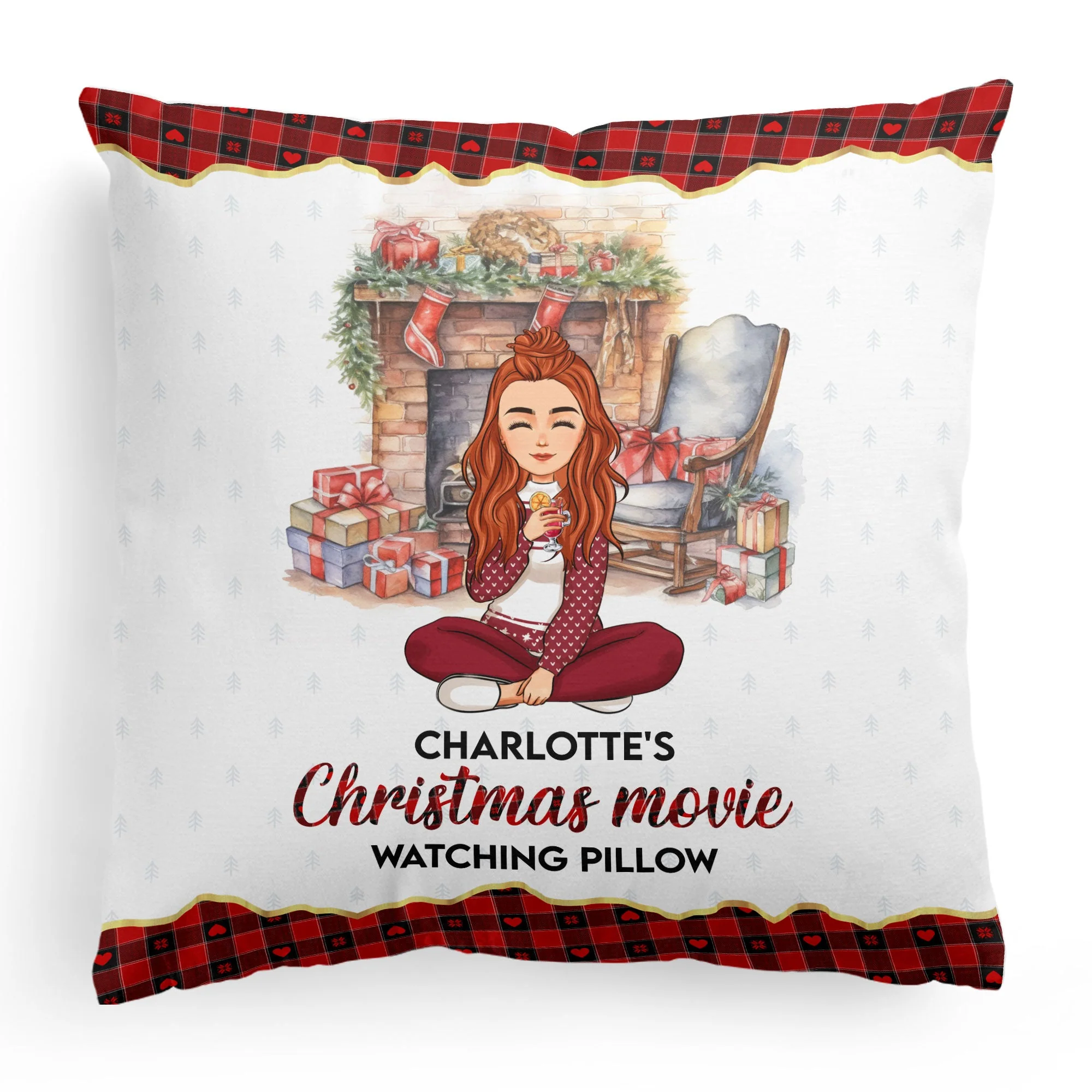 My Christmas Movie Watching Pillow - Personalized Pillow (Insert Included) - Image 5