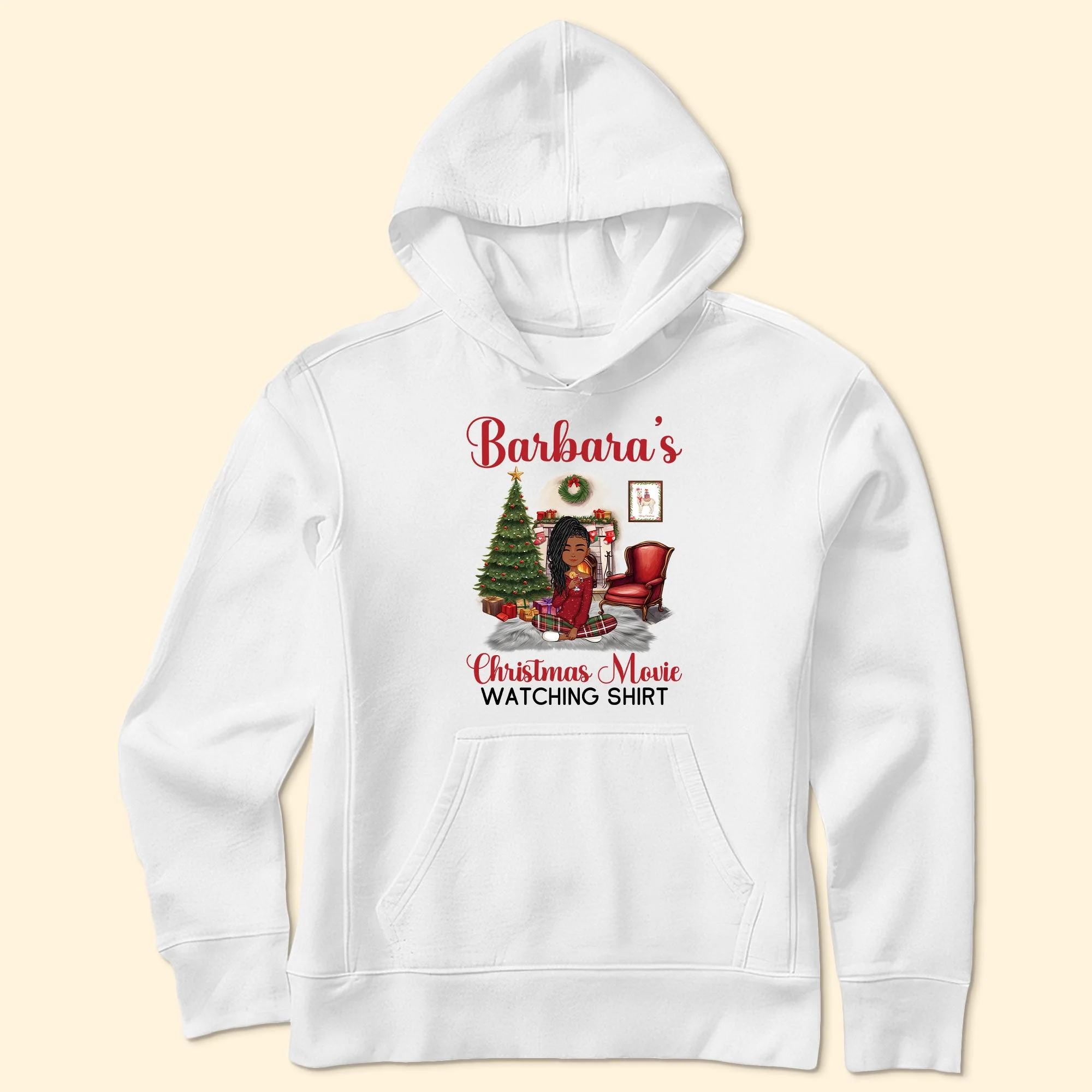My Christmas Movie Watching Shirt Pajamas  - Personalized Shirt - Image 4
