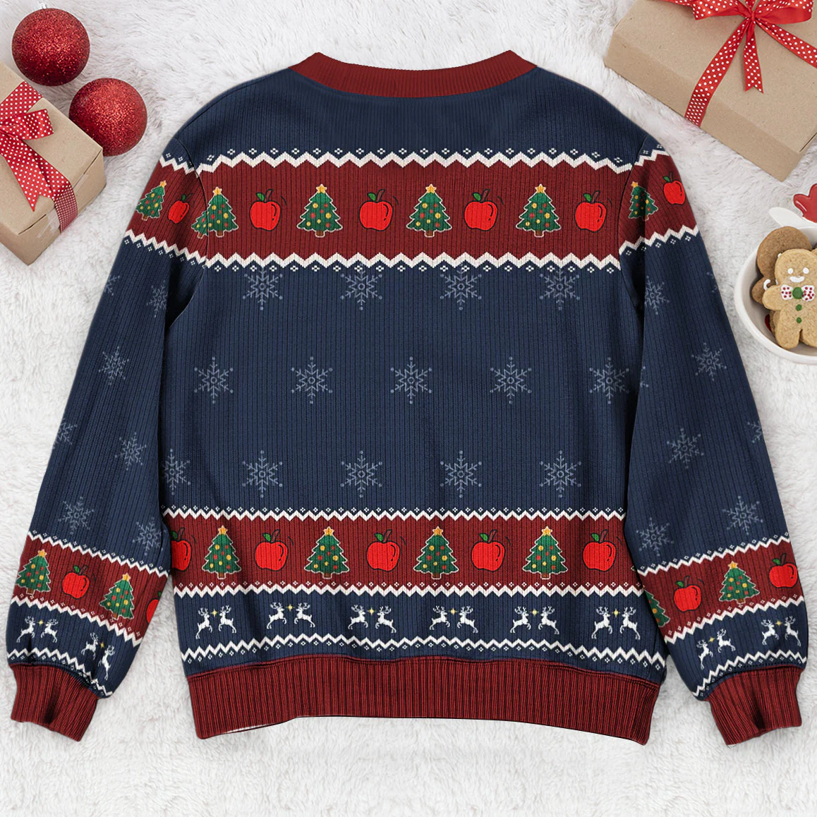 My Dog Ate My Lesson Plan - Teacher Christmas Gift - Personalized Ugly Sweater - Image 5