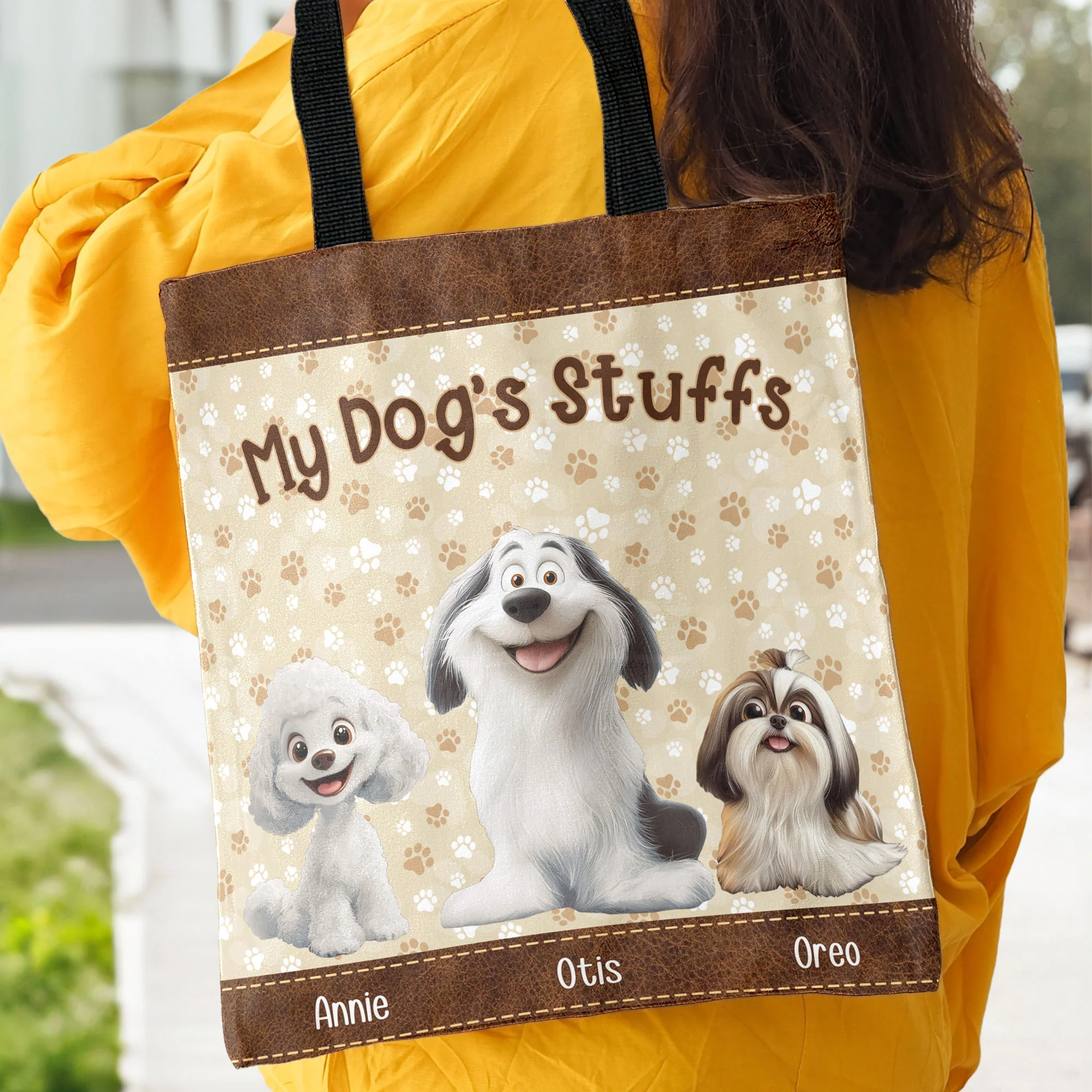 My Dog's Stuffs - Personalized Tote Bag - Image 3