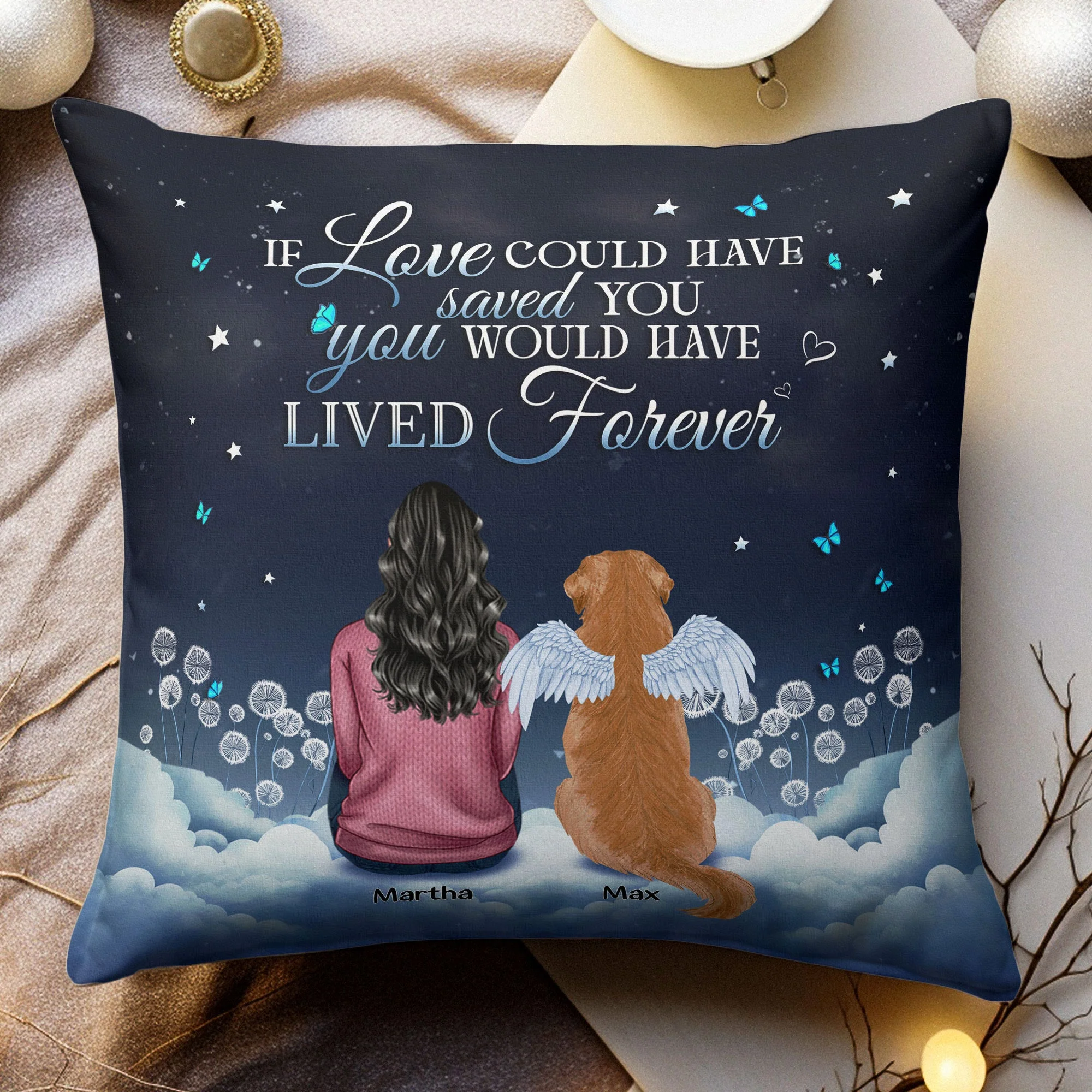 My Favorite Hello And Hardest Goodbye - Personalized Pillow (Insert Included) - Image 2