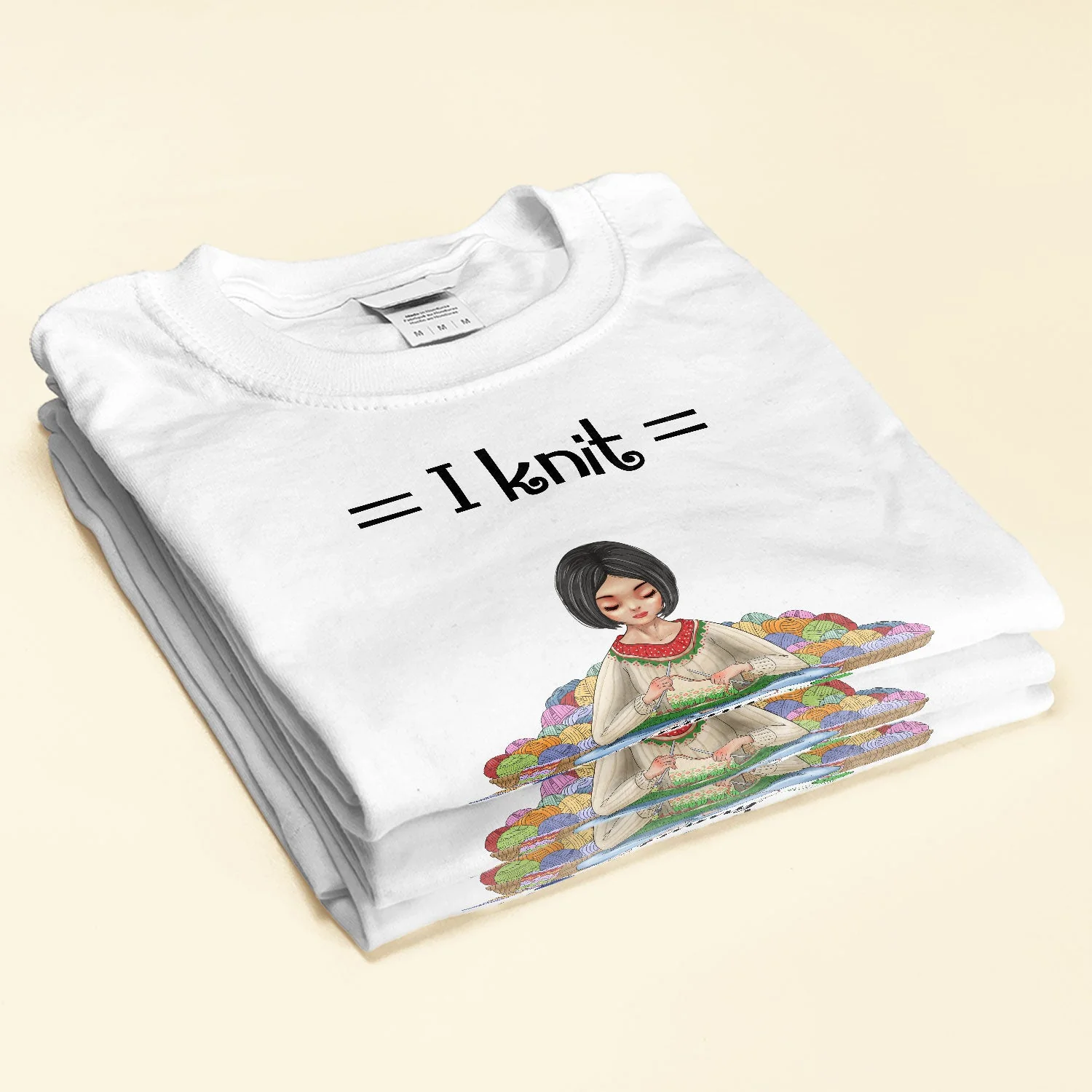My Favorite Hobby Is Collecting Yarn - Personalized Shirt - Birthday Gift For Knitters - Image 2