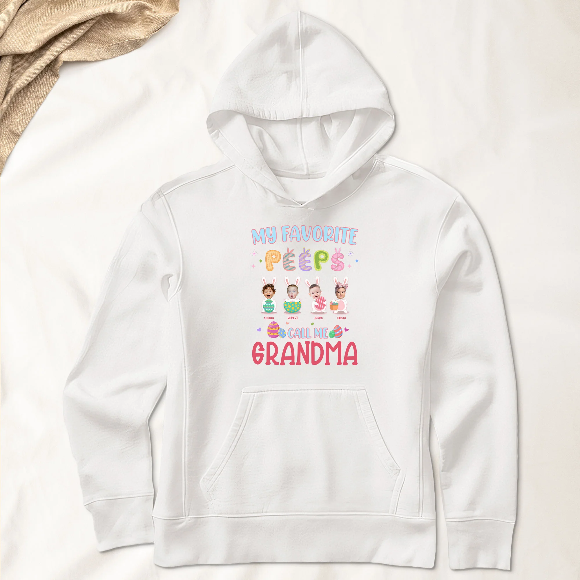 My Favorite Peeps Call Me Grandma - Personalized Photo Shirt - Image 6