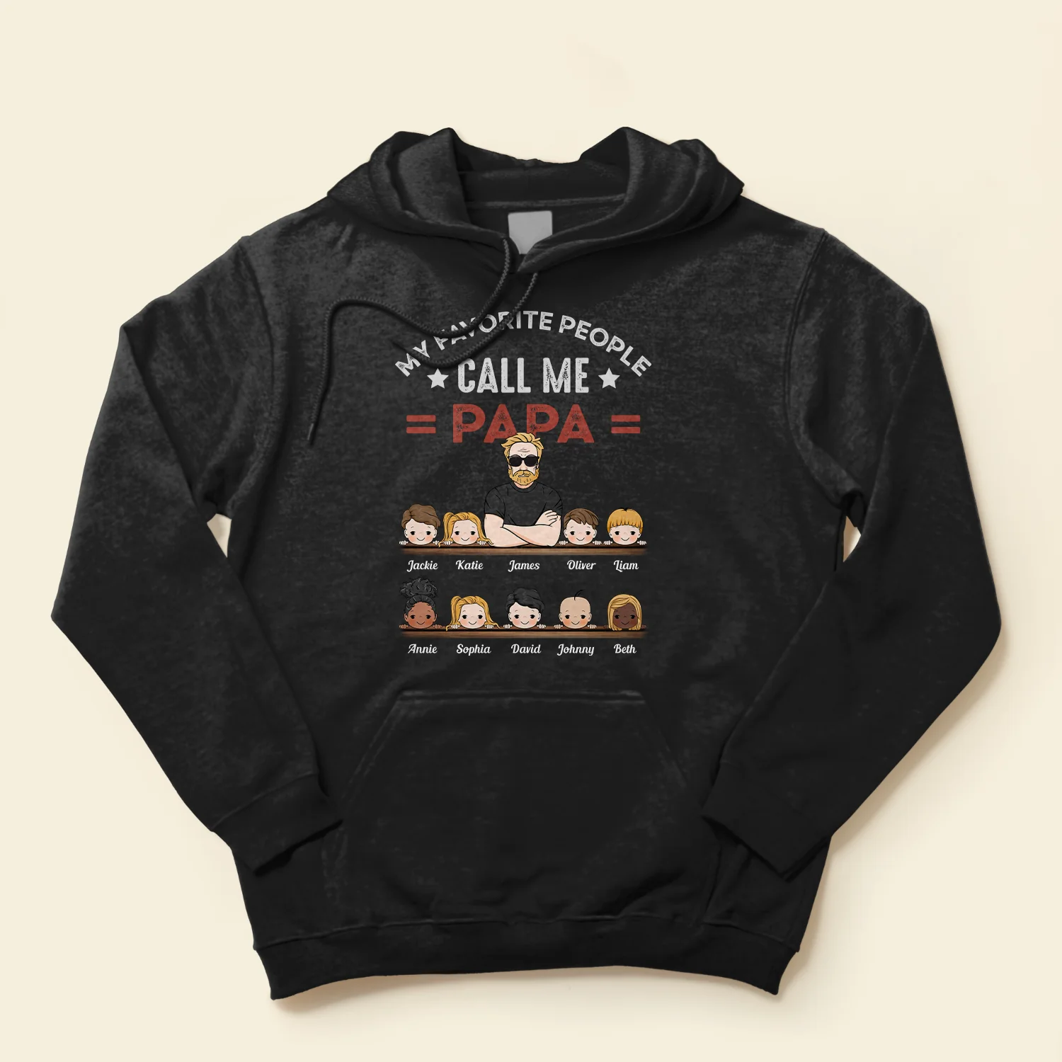 My Favorite People Call Me Papa Grandpa - Personalized Shirt - Image 4