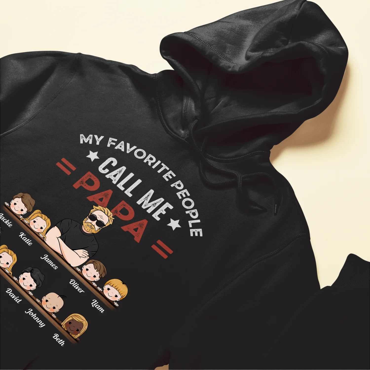 My Favorite People Call Me Papa Grandpa - Personalized Shirt - Image 6